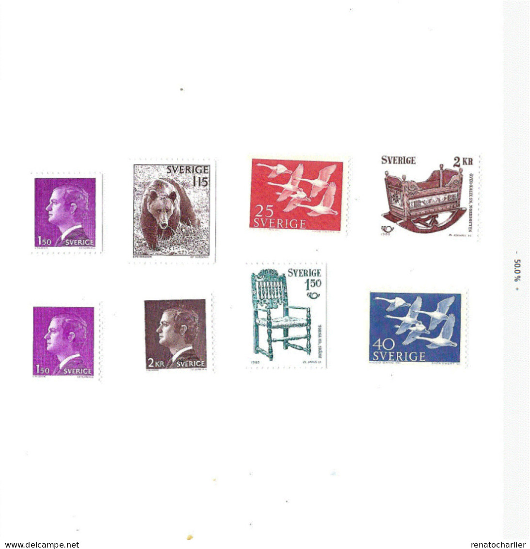 Chaises,Roi,Ours,Oiseaux. MNH,Neuf Sans Charnière. - Unused Stamps