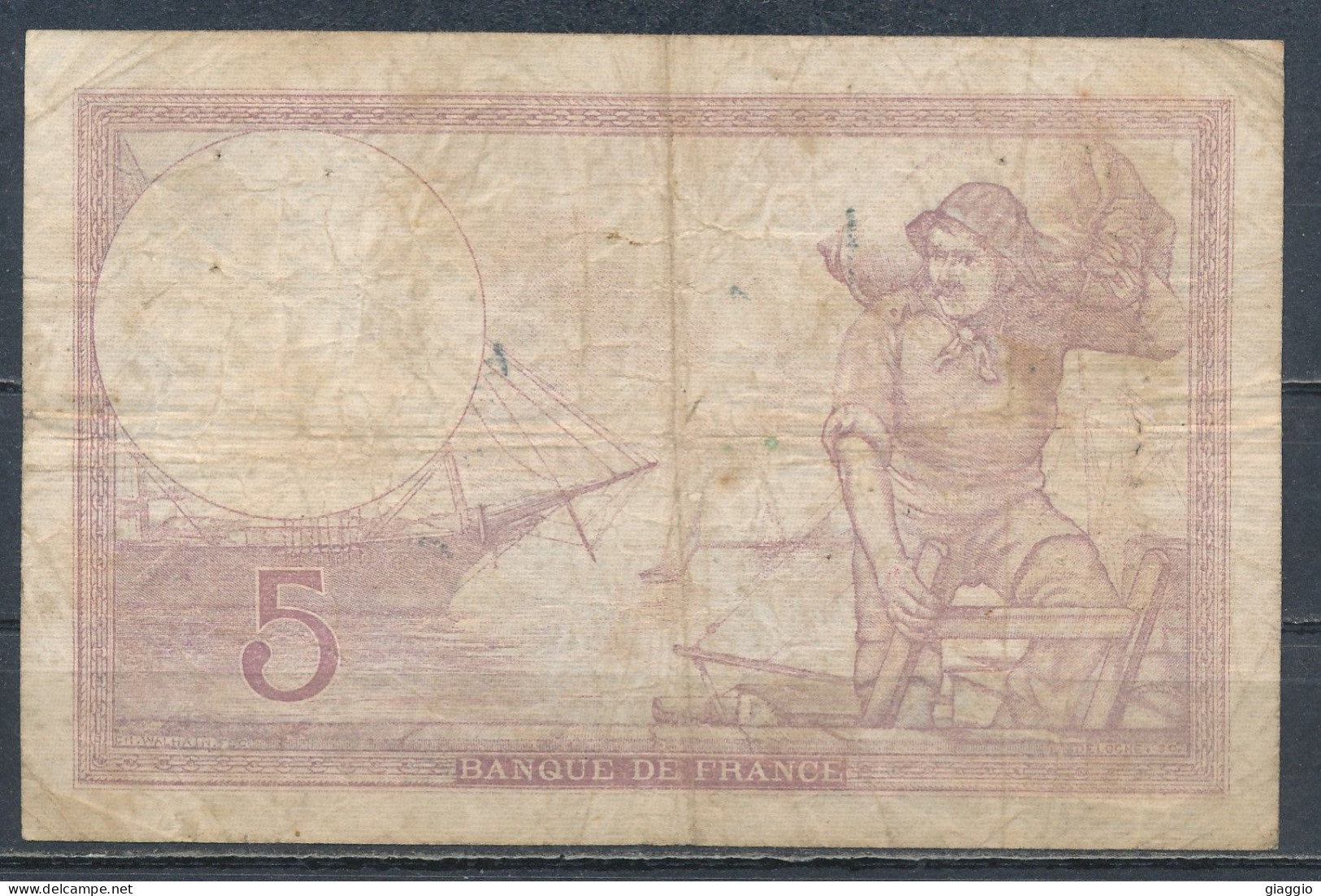 °°° FRANCE 5 FRANCS 28/9/1939 °°° - 5 F 1917-1940 ''Violet''