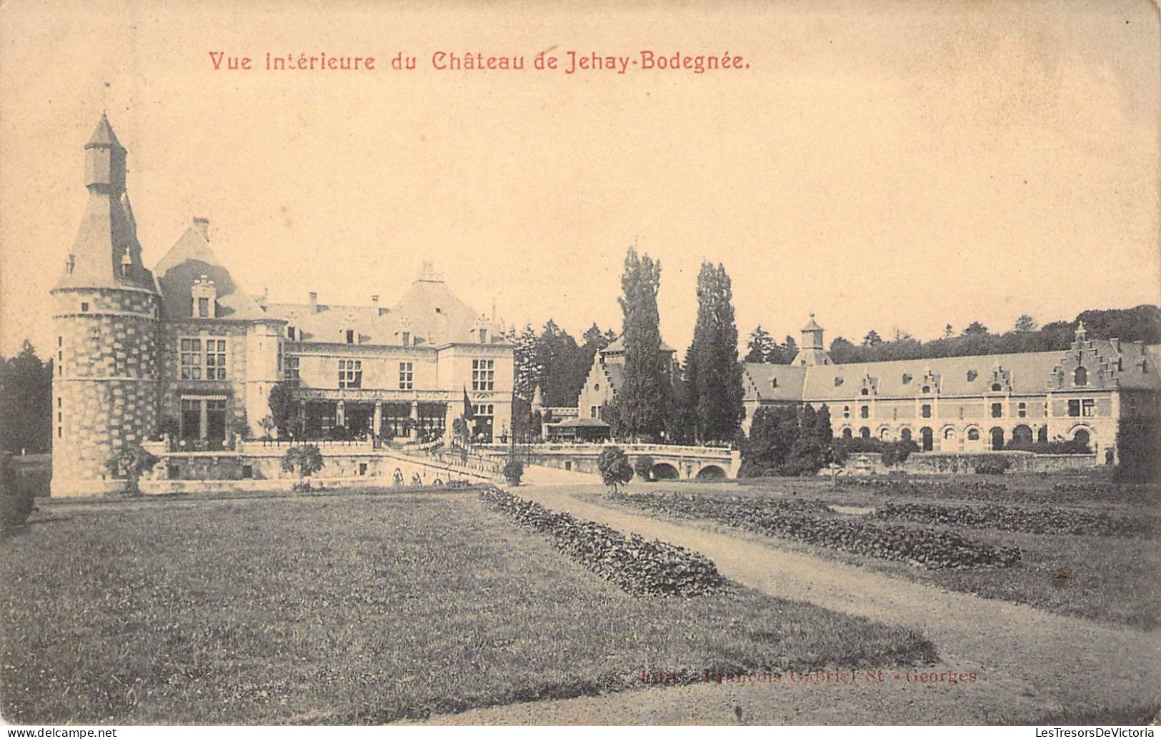 BELGIQUE - JEHAY - Vue Intérieure Du Château De Jehay Bodegnée - Carte Postale Ancienne - Sonstige & Ohne Zuordnung