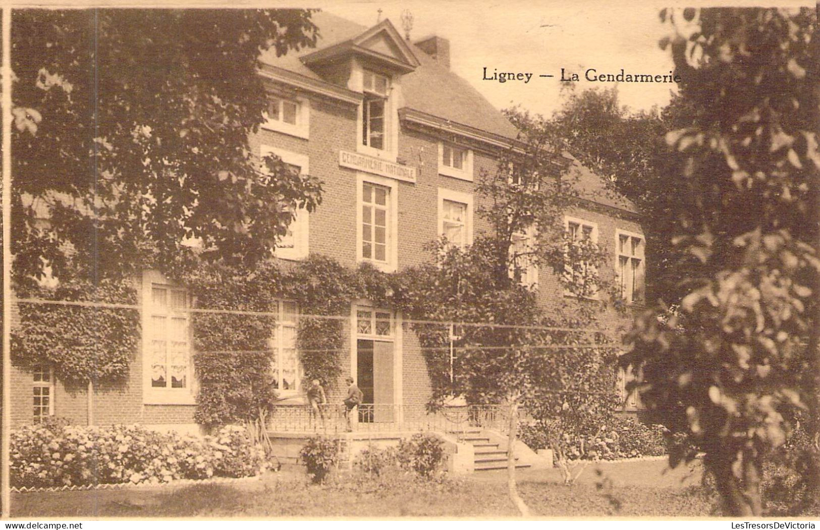 BELGIQUE - LIGNEY - La Gendarmerie - Edition Henri Kasquet - Carte Postale Ancienne - Sonstige & Ohne Zuordnung