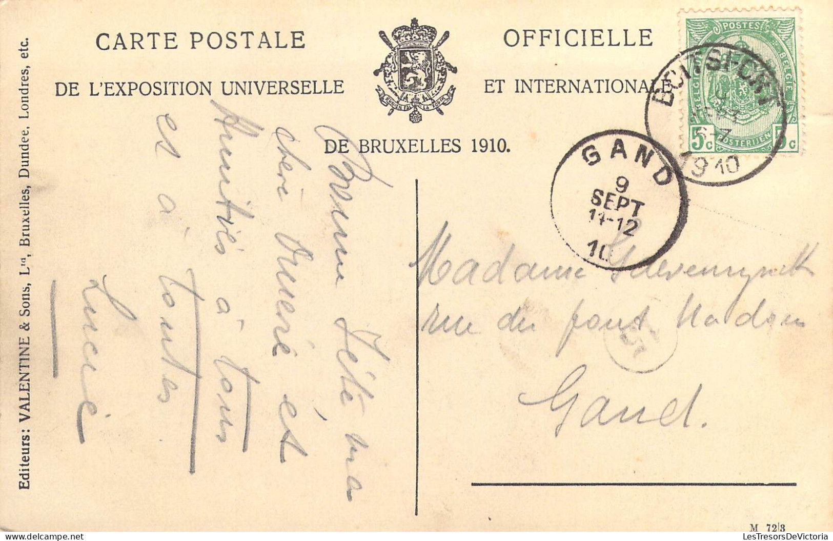 BELGIQUE - Bruxelles - Exposition De Bruxelles 1910 - Le Bassin - Carte Postale Ancienne - Mostre Universali