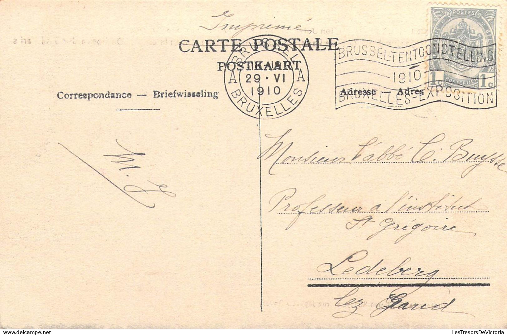 BELGIQUE - Bruxelles - Exposition Universelle 1910 - Jardin De La Ville De Paris, Terrasses.. - Carte Postale Ancienne - Weltausstellungen
