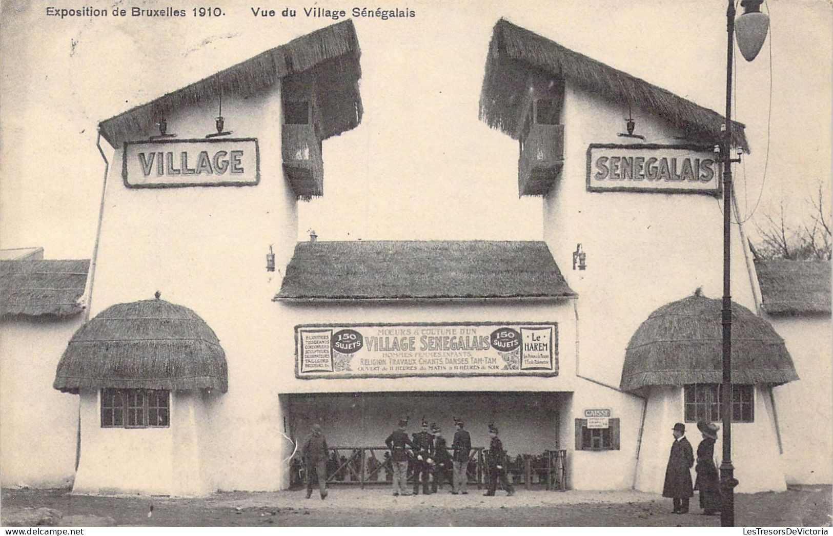 BELGIQUE - Bruxelles - Exposition De Bruxelles 1910 - Vue Du Village Sénégalais - Carte Postale Ancienne - Wereldtentoonstellingen