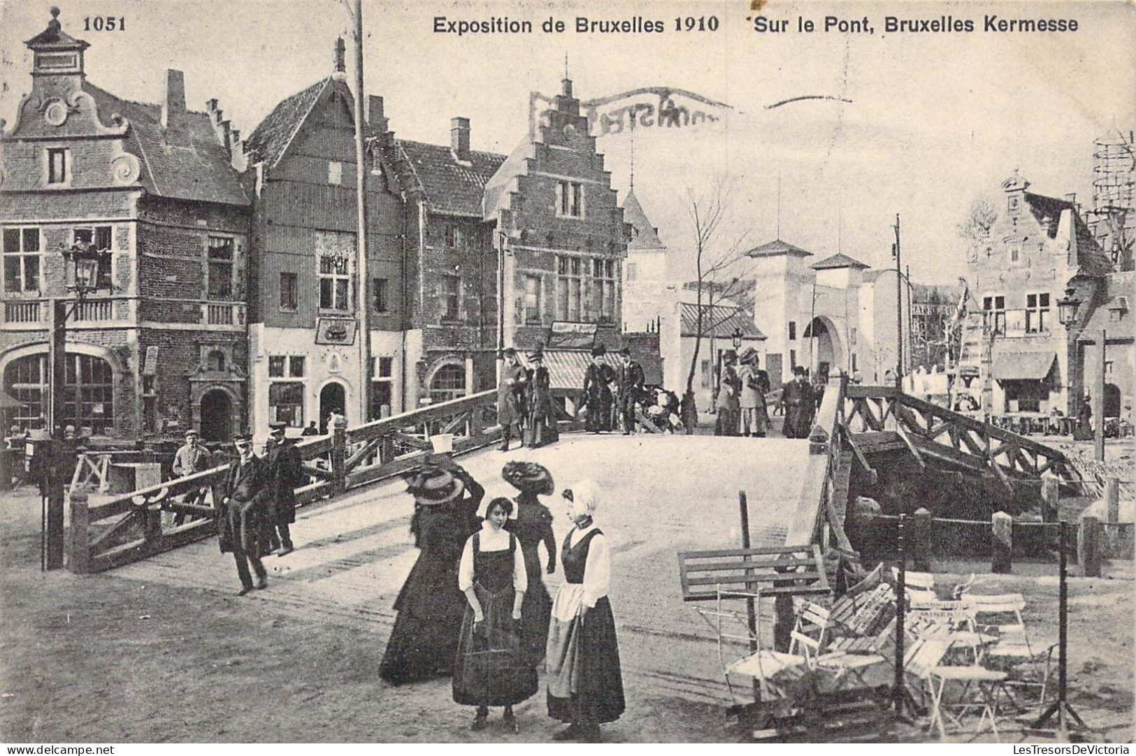 BELGIQUE - Bruxelles - Exposition De Bruxelles 1910 - Sur Le Pont, Bruxelles Kermesse - Carte Postale Ancienne - Wereldtentoonstellingen