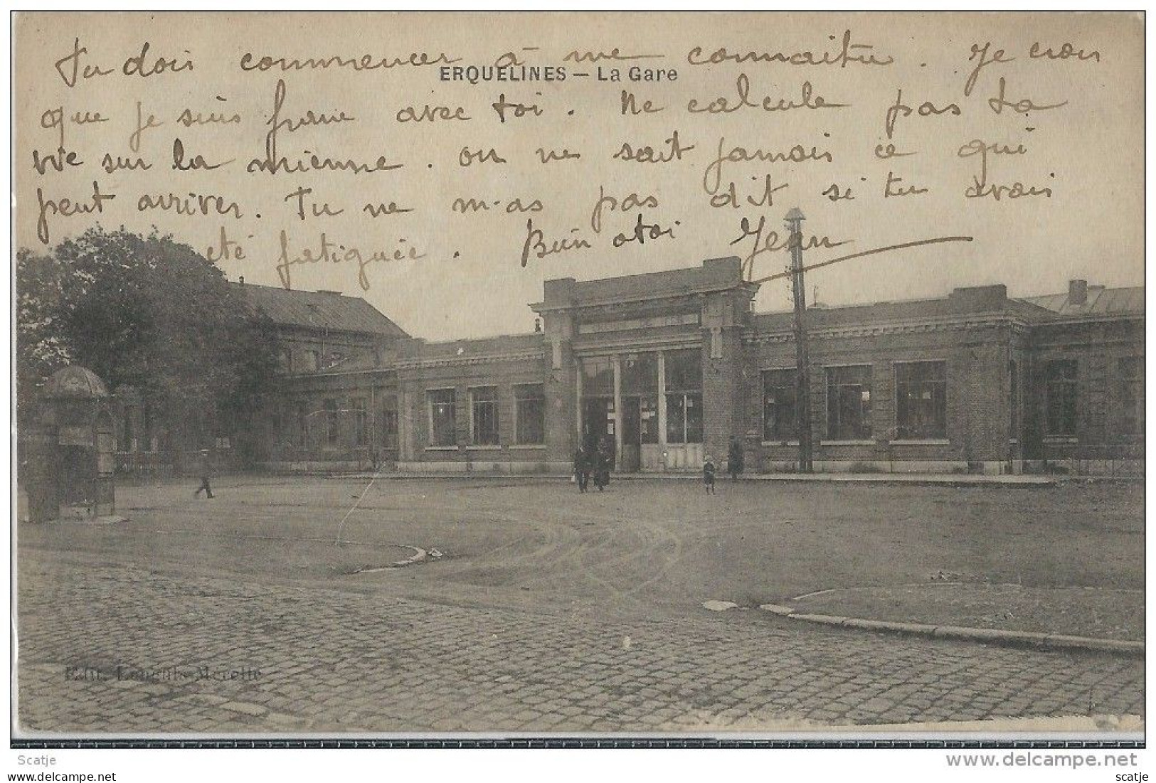 Erquelines  -   La Gare  -   1920 - Erquelinnes