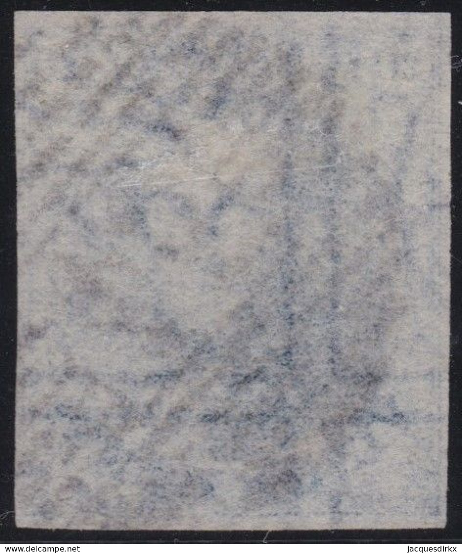 Belgie  .   OBP    .    4  (2 Scans)     .     O  .  Papier  Mince      .    Gestempeld     .   /   .   Oblitéré - 1849-1850 Medaillen (3/5)