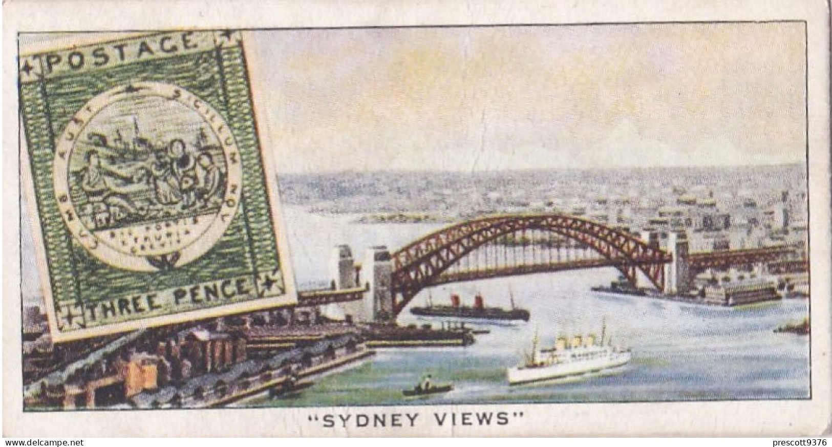 Stamps Rare & Interesting - 12 Sydney Viewa, Australia - Ardath Cigarette Card - Phillips / BDV