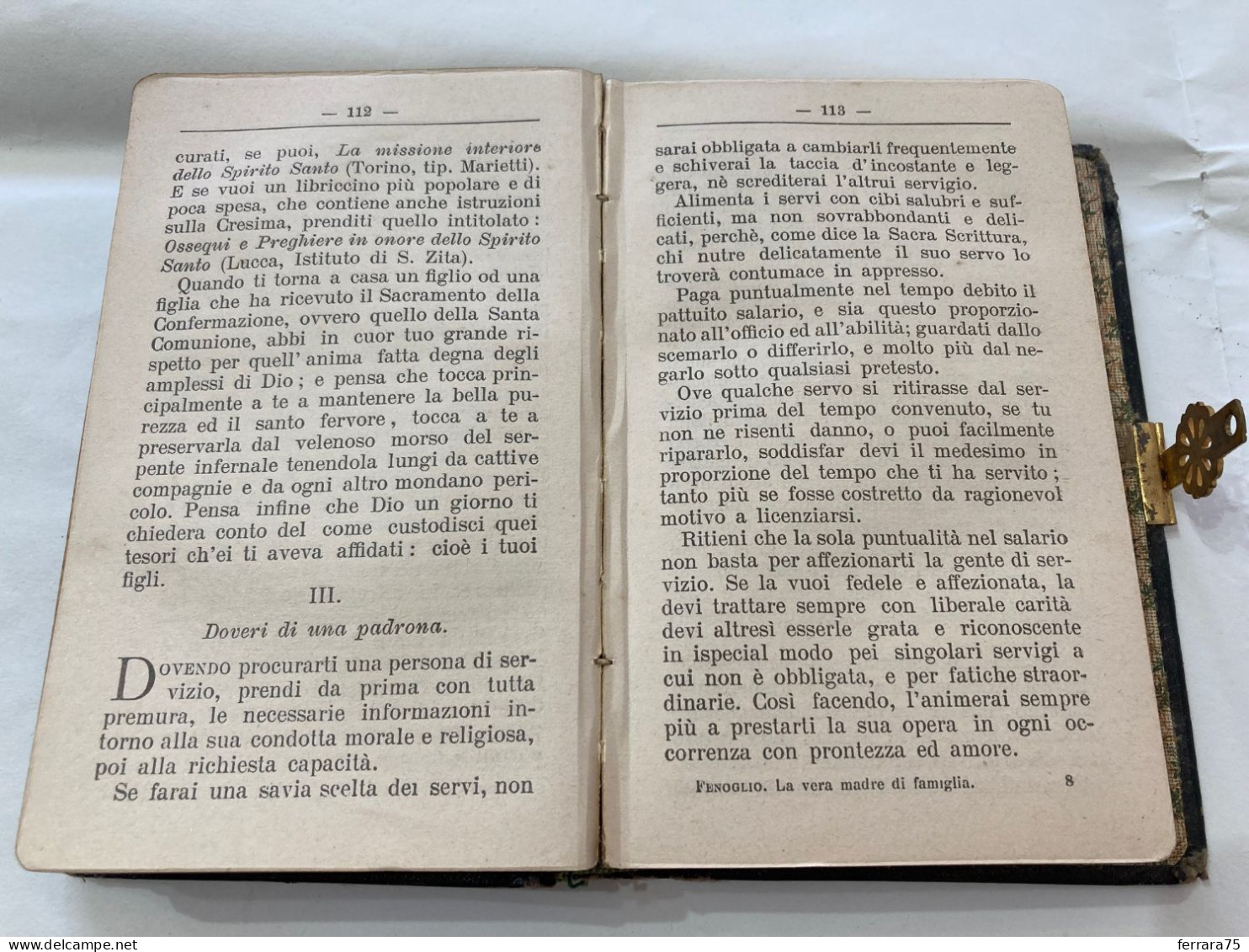 LA VERA MADRE DI FAMIGLIA operetta compilata Giambattista FENOGLIO Torino 1897