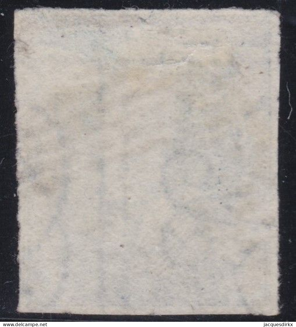 Belgie  .   OBP    .    4  (2 Scans)     .     O  .  Papier  Mince      .    Gestempeld     .   /   .   Oblitéré - 1849-1850 Medallones (3/5)