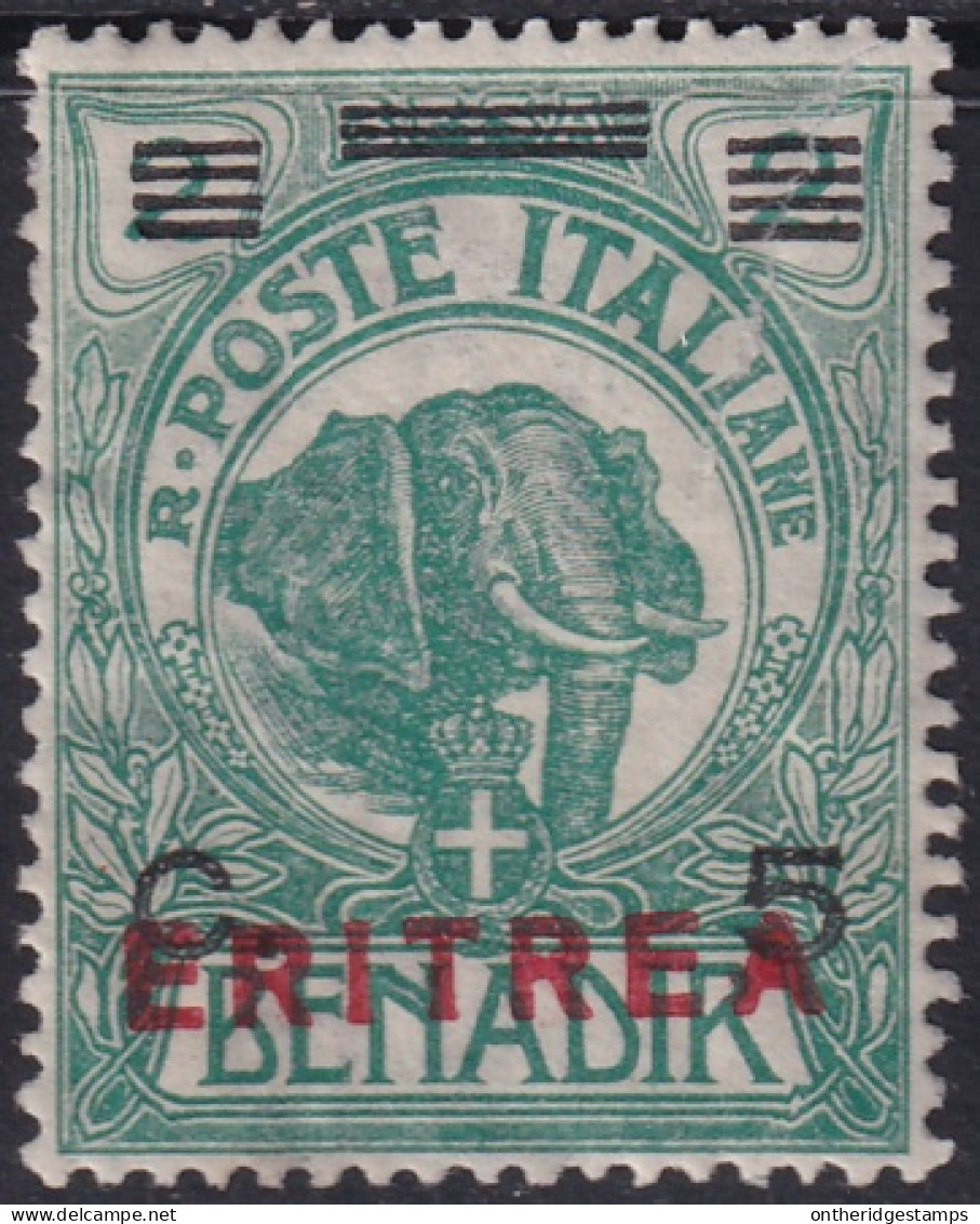 Eritrea 1924 Sc 82 Sa 81 MLH* Large Crease - Eritrée