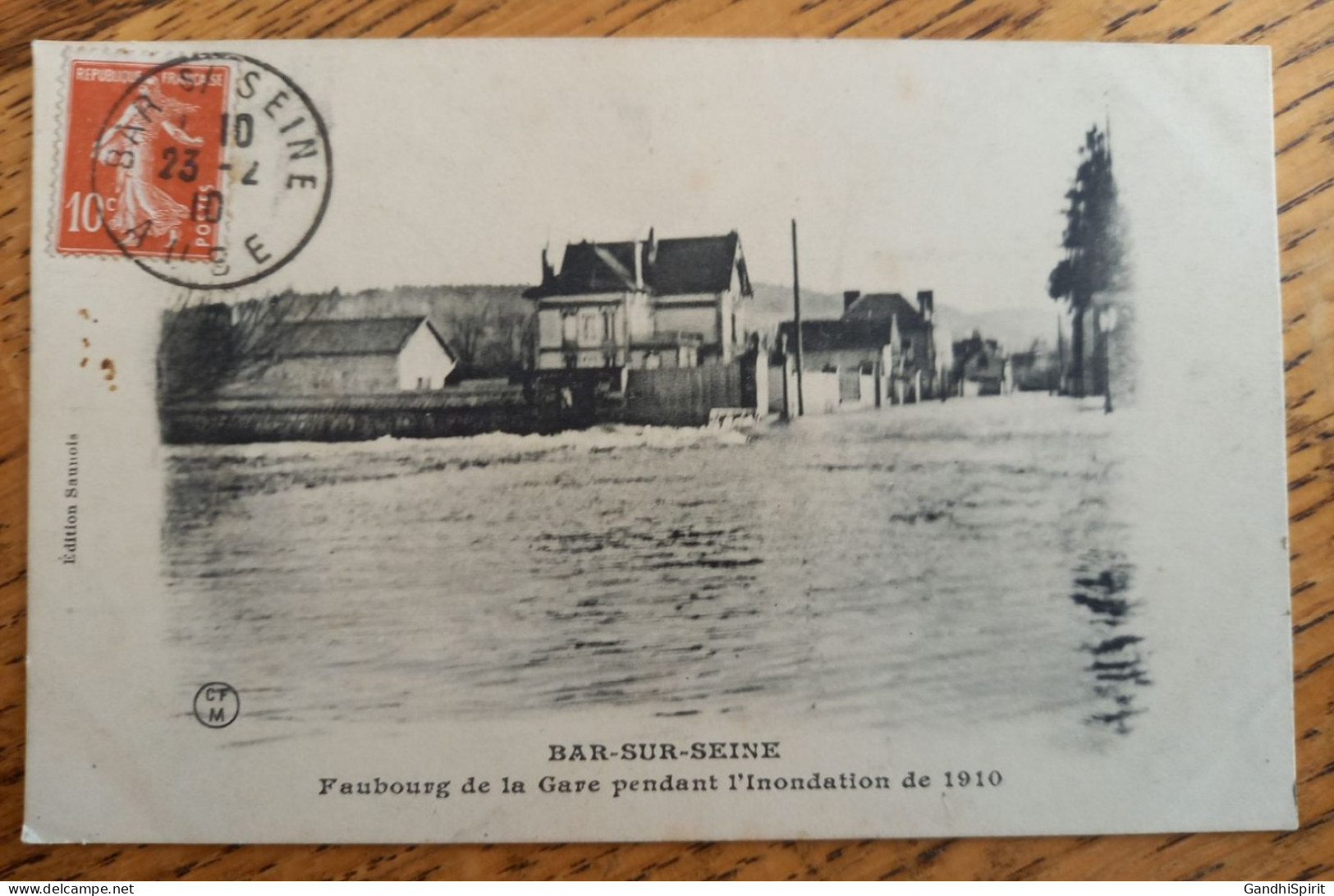 Bar Sur Seine (Aube) - Faubourg De La Gare Pendant L'Inondation De 1910 - Bar-sur-Seine