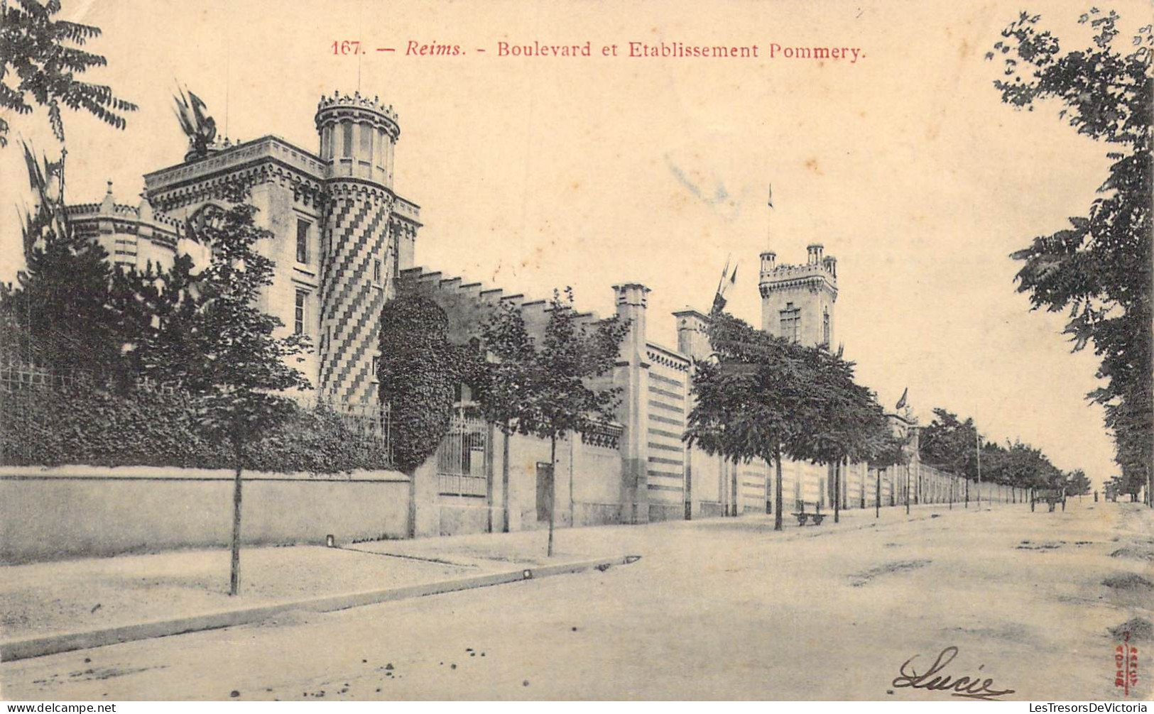 FRANCE - 51 - Reims - Boulevard Et Etablissement Pommery - Carte Postale Ancienne - Reims