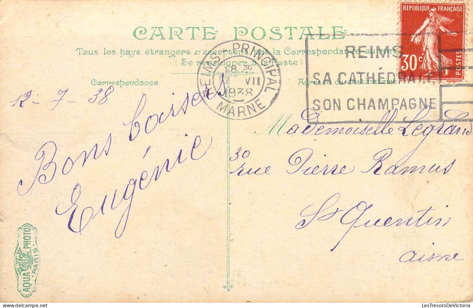 FRANCE - 51 - Reims - Palais De Justice - Carte Postale Ancienne - Reims