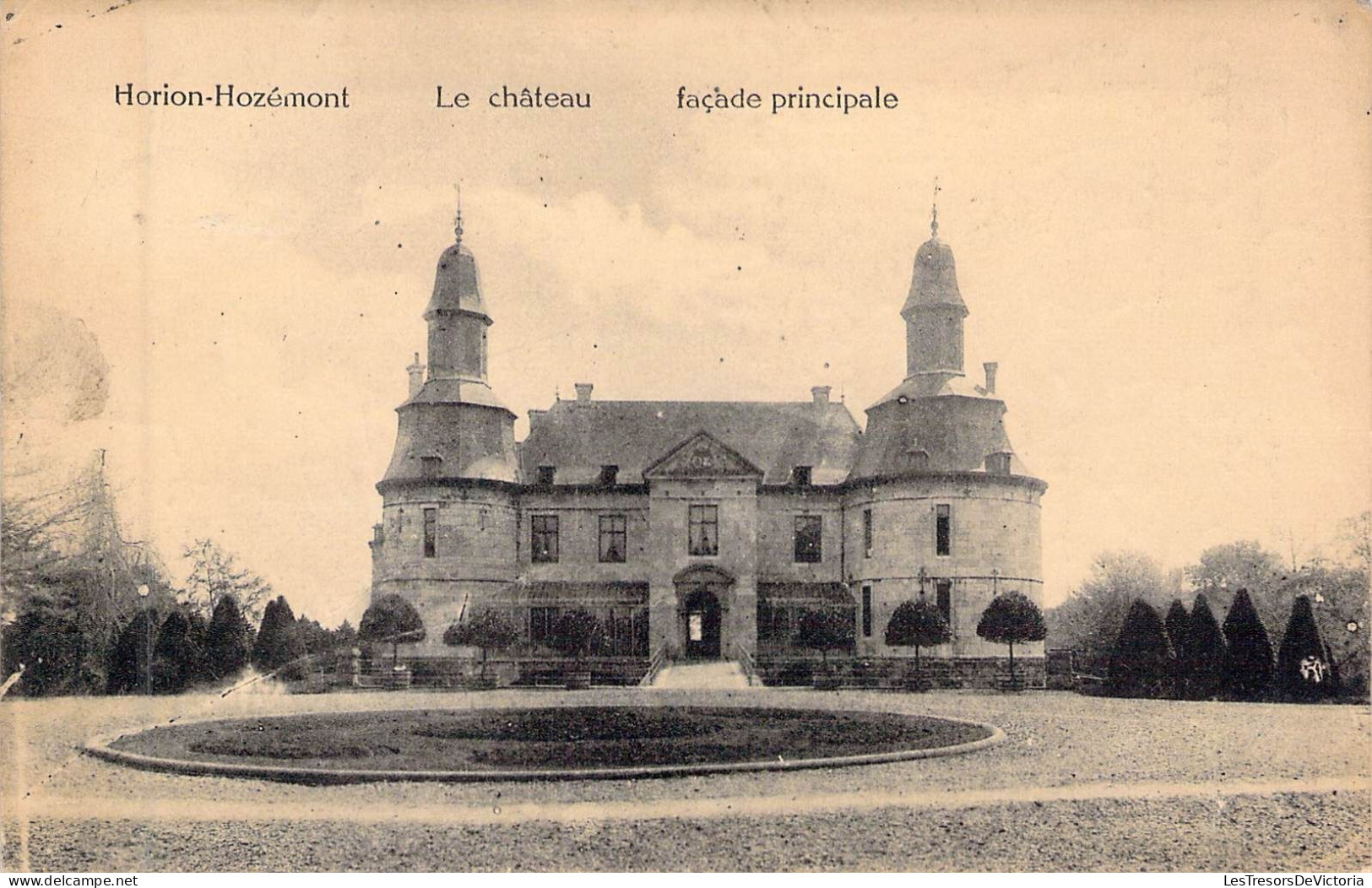 BELGIQUE - HORION HOZEMONT - Le Château - Façade Principale - Edit F Gabriel Delbrouck - Carte Postale Ancienne - Otros & Sin Clasificación