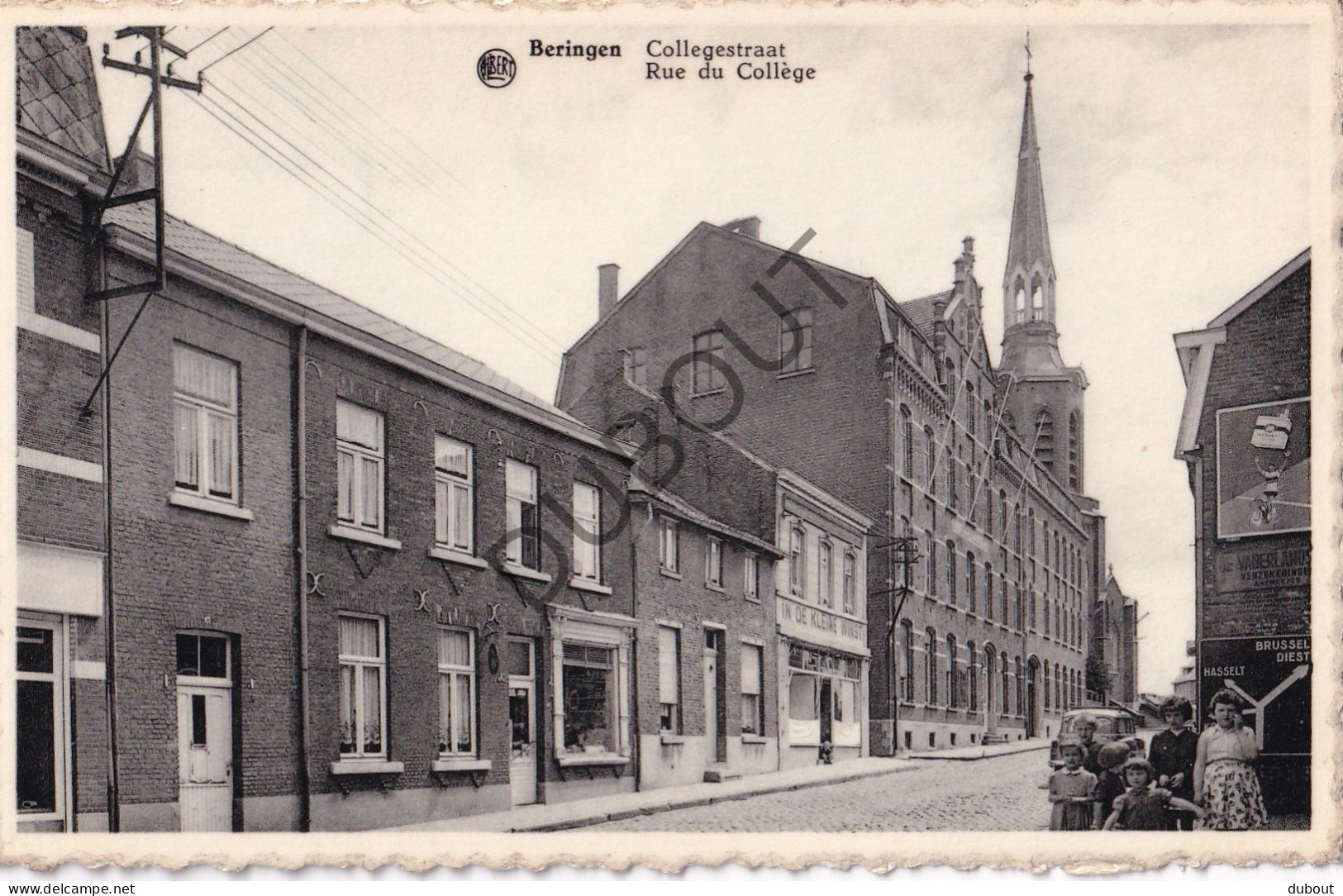 Postkaart/Carte Postale - Beringen - Collegestraat (C3880) - Beringen