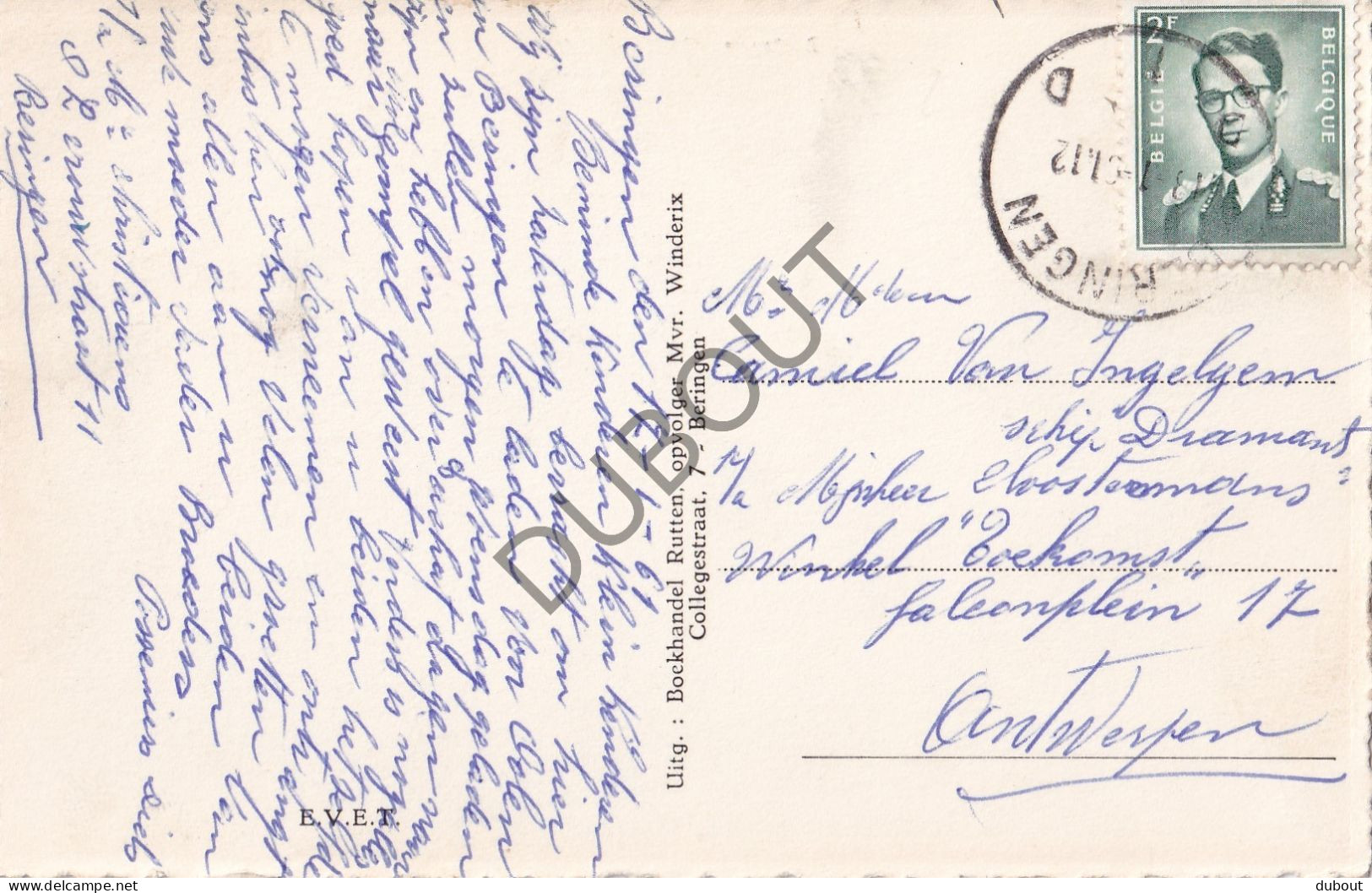 Postkaart/Carte Postale - Beringen - Collegestraat (C3880) - Beringen