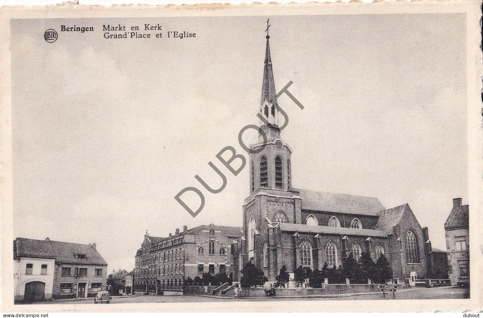 Postkaart/Carte Postale - Beringen - Markt En Kerk  (C3890) - Beringen