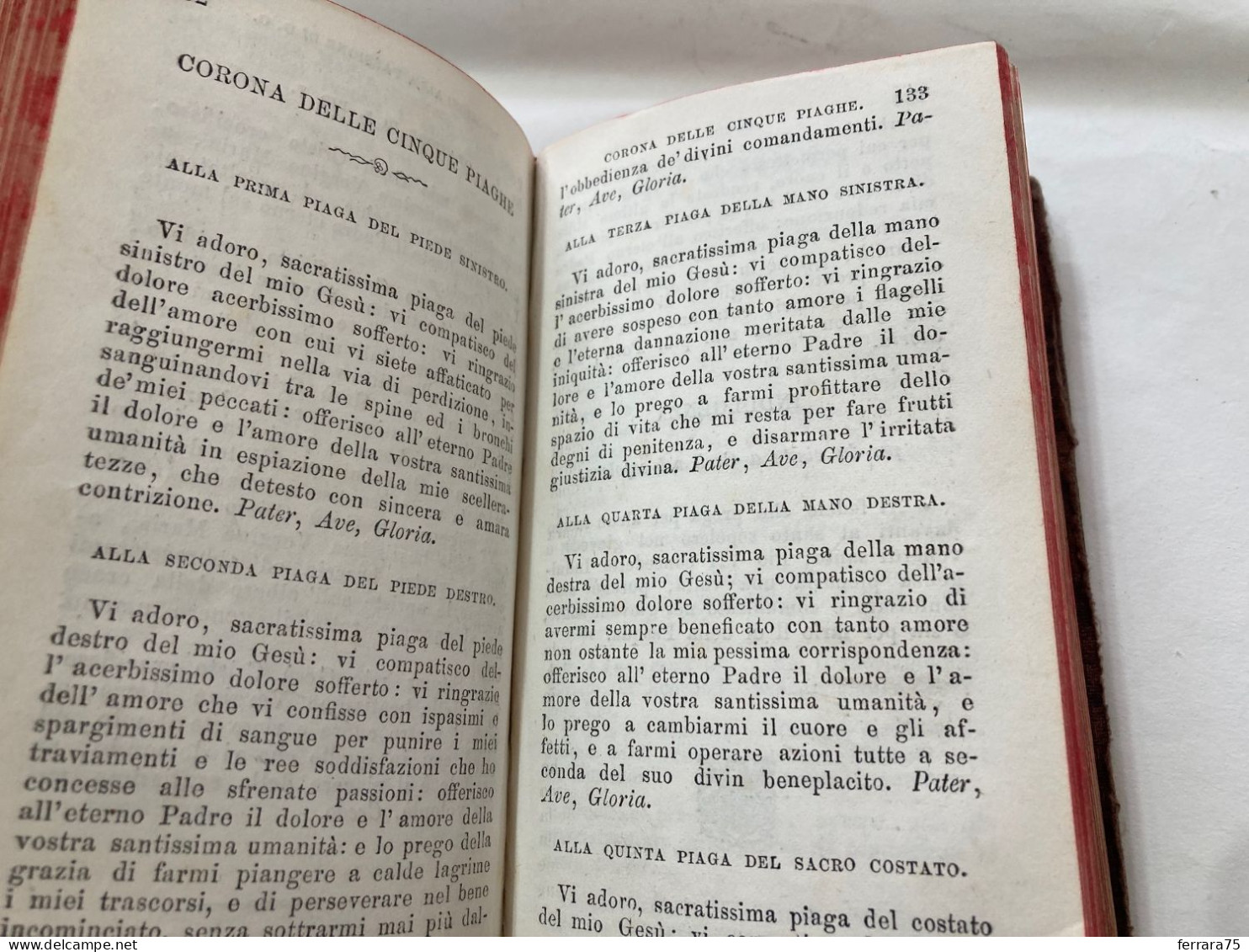 PICCOLO MANUALE DELLA FILOTEA-VESPRI DELLA DOMENICA-VANGELI  MILANO 1876.