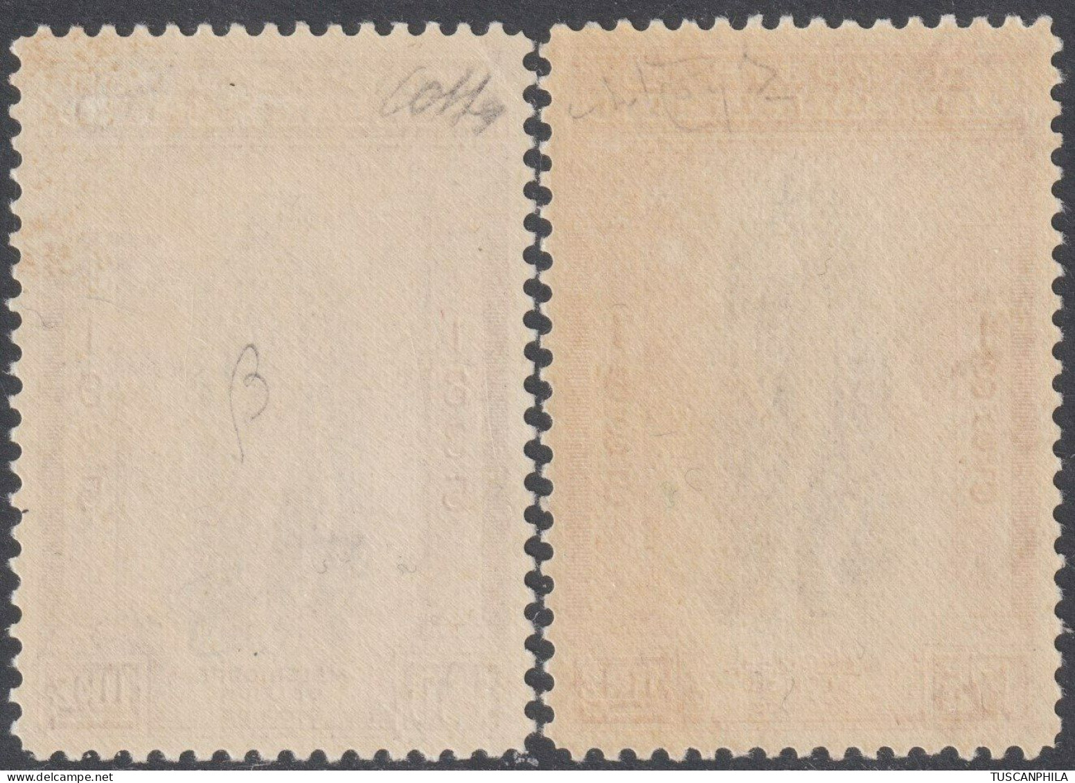 San Marino 1935 - Delfico I 2 Alti Valori Centrati Integri Periziati - Sassone N.203/204 - Used Stamps