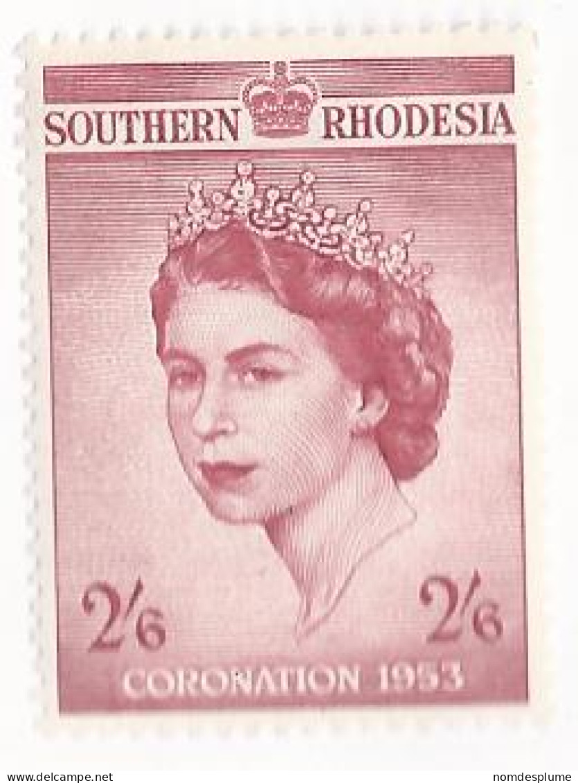 17393) Southern Rhodesia 1953 Mint Very Light Hinge - Southern Rhodesia (...-1964)