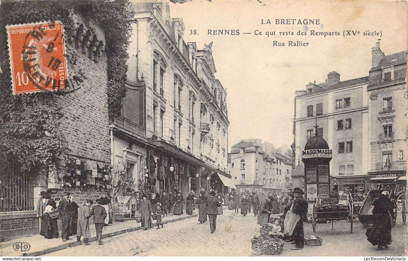 FRANCE - 35 - Rennes - Ce Qui Reste Des Remparts ( XVe Siècle ) - Rue Rallier - Carte Postale Ancienne - Rennes