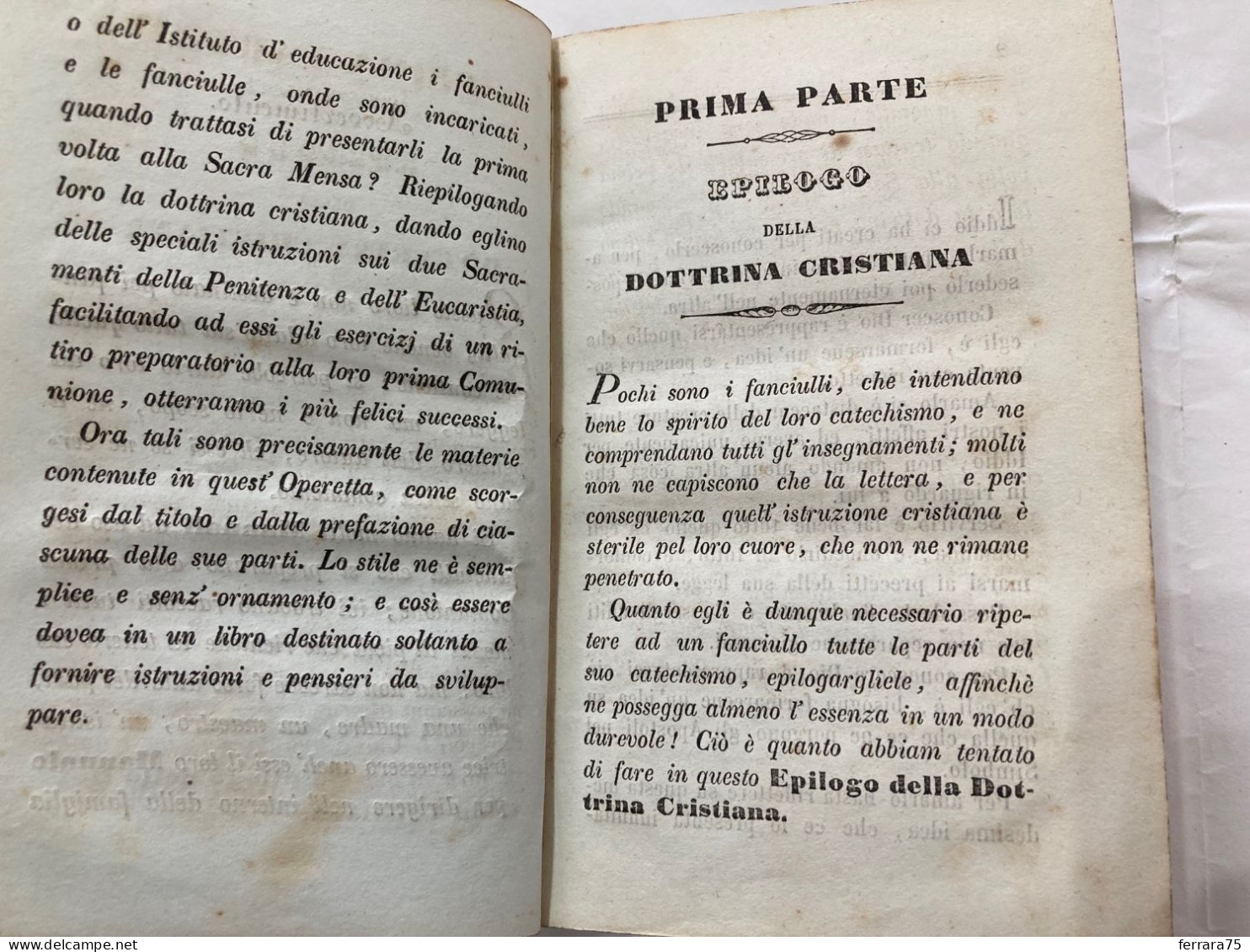 LA MADRE CRISTIANA-ABATE TEGLIO-LETTERA GAETANO BENAGLIO VESCOVO-COMO 1853.