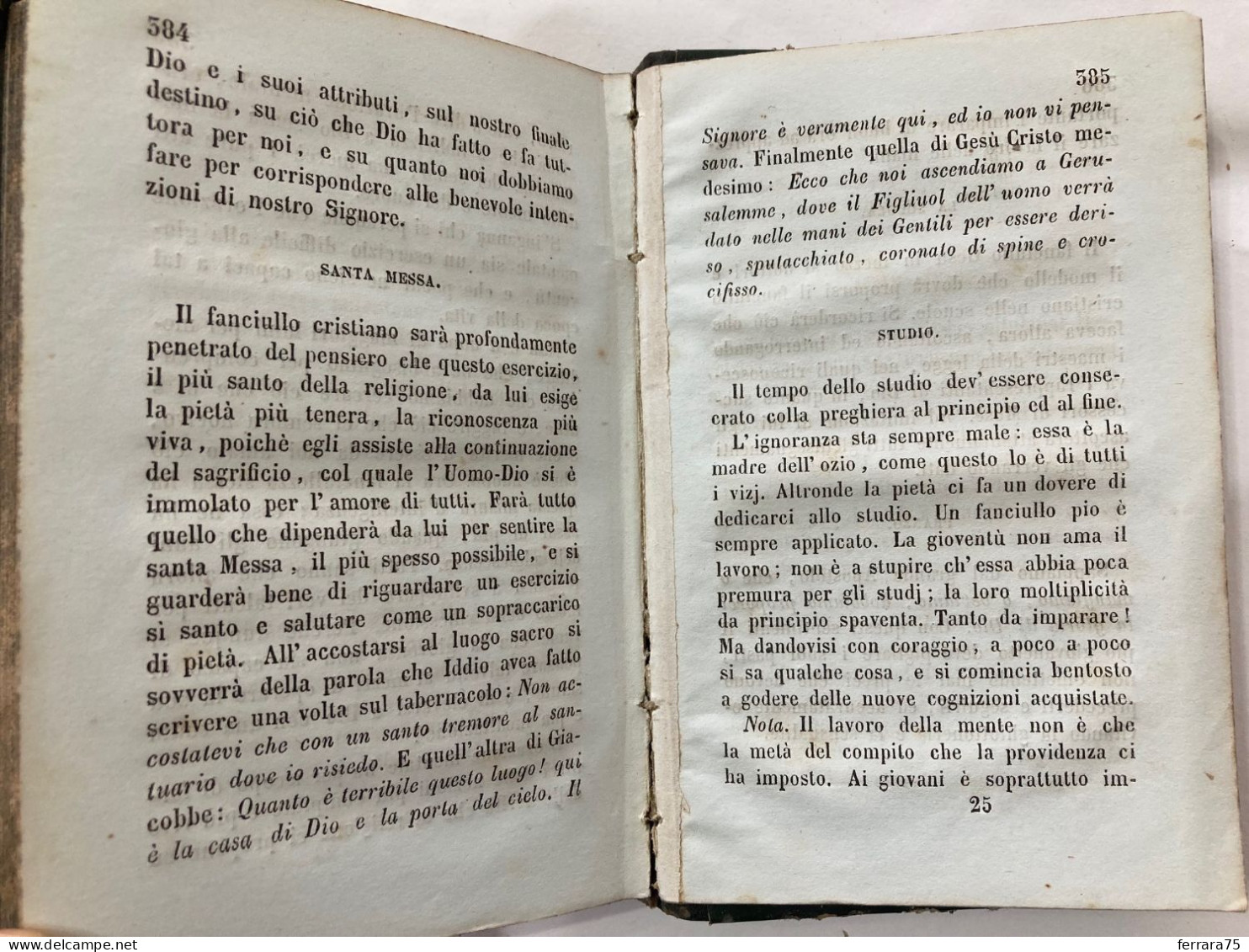 LA MADRE CRISTIANA-ABATE TEGLIO-LETTERA GAETANO BENAGLIO VESCOVO-COMO 1853.