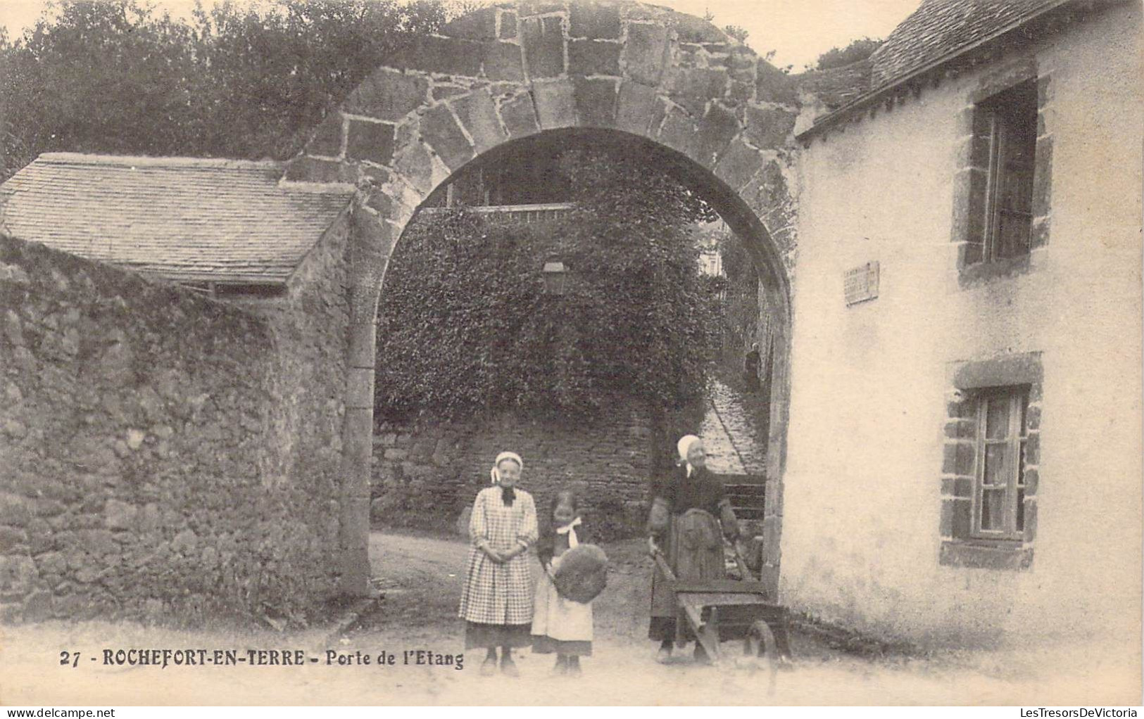 FRANCE - 56 - Rochefort En Terre - Porte De L'Etang - Carte Postale Ancienne - Rochefort En Terre