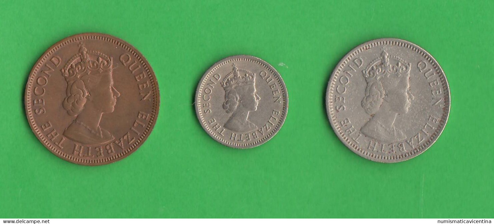 Caraibi British Caribbean 1 + 10 + 25 Cents 1962 / 65 Caraïbes Britanniques Caribe - Caraibi Britannici (Territori)