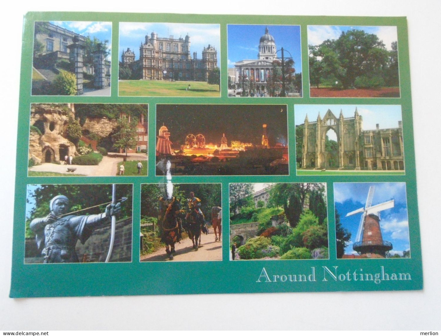 ZA440.5   AK CPM -  Large Postcard - Nottingham Castle   Size 170 X 120 Mm Stamp  Charles II - Nottingham