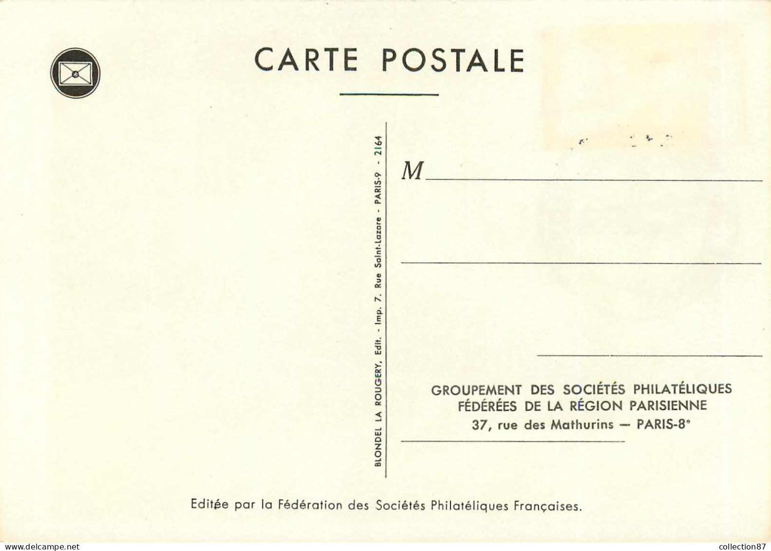 FRANCE < LOT de 14 Cartes Maximum Journée du Timbre  1950-51-52-55-57-58-59+60+61+62+63+66+72+73