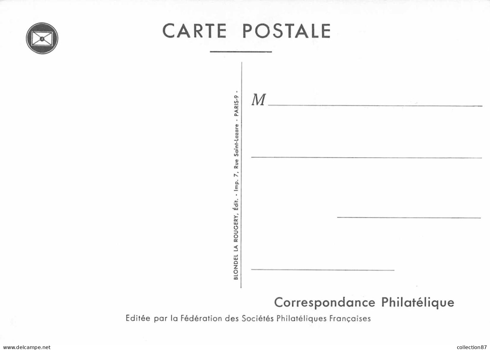 FRANCE < LOT de 14 Cartes Maximum Journée du Timbre  1950-51-52-55-57-58-59+60+61+62+63+66+72+73