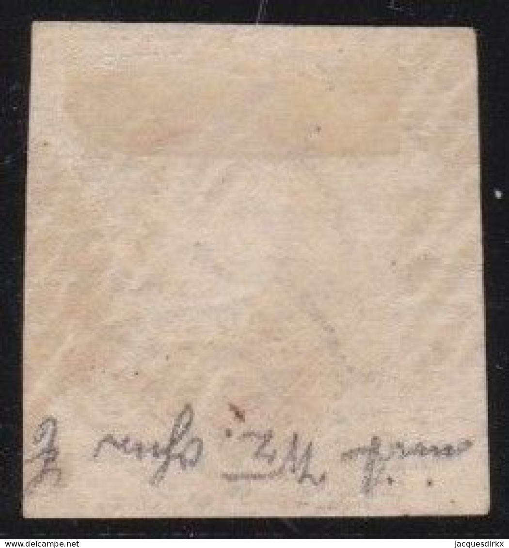 Belgie  .   OBP    .    8   (2 Scans)  .   Papier  épais       .     O        .    Gestempeld     .   /   .   Oblitéré - 1851-1857 Medaglioni (6/8)