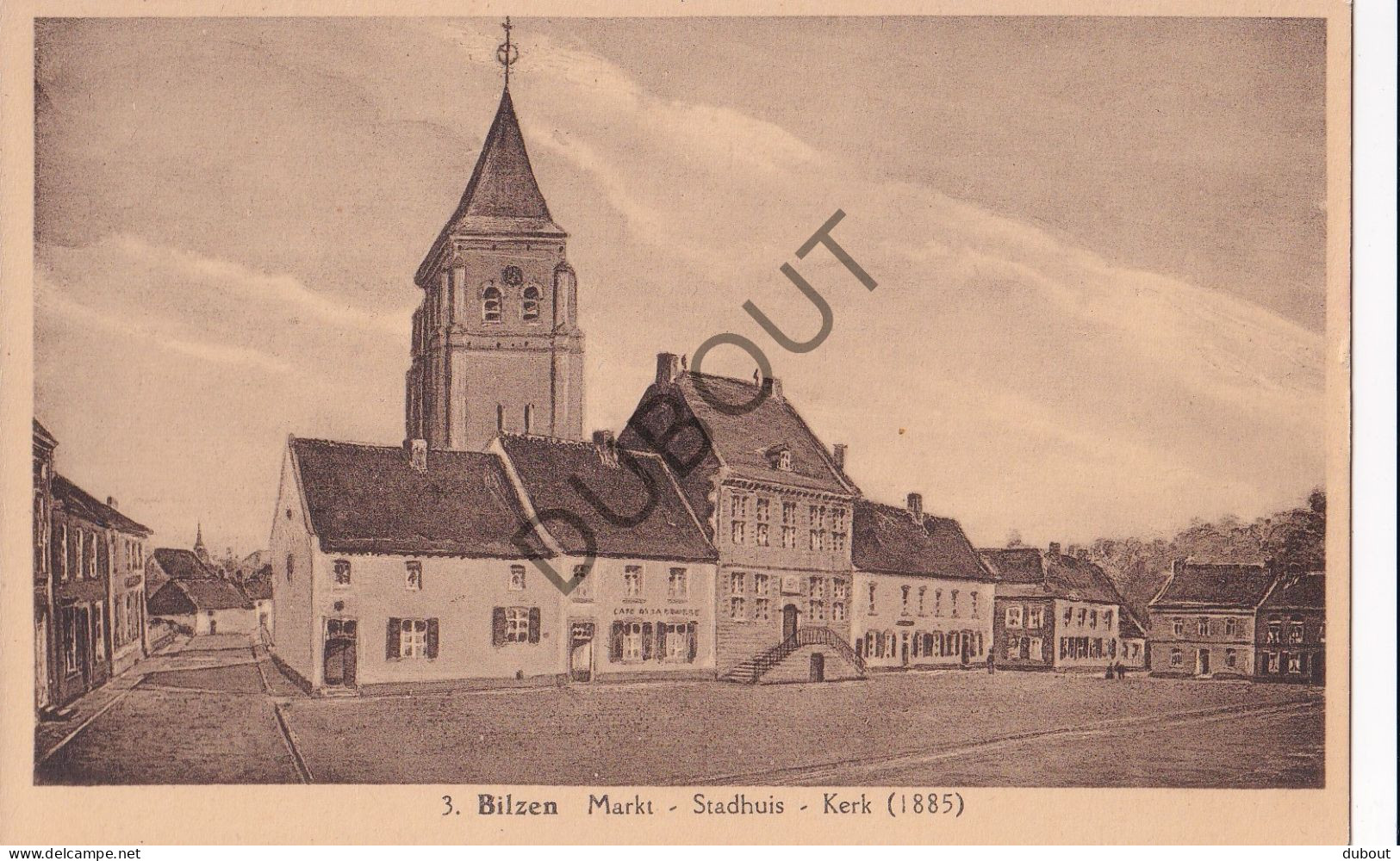 Postkaart/Carte Postale - Bilzen - Markt (C3966) - Bilzen
