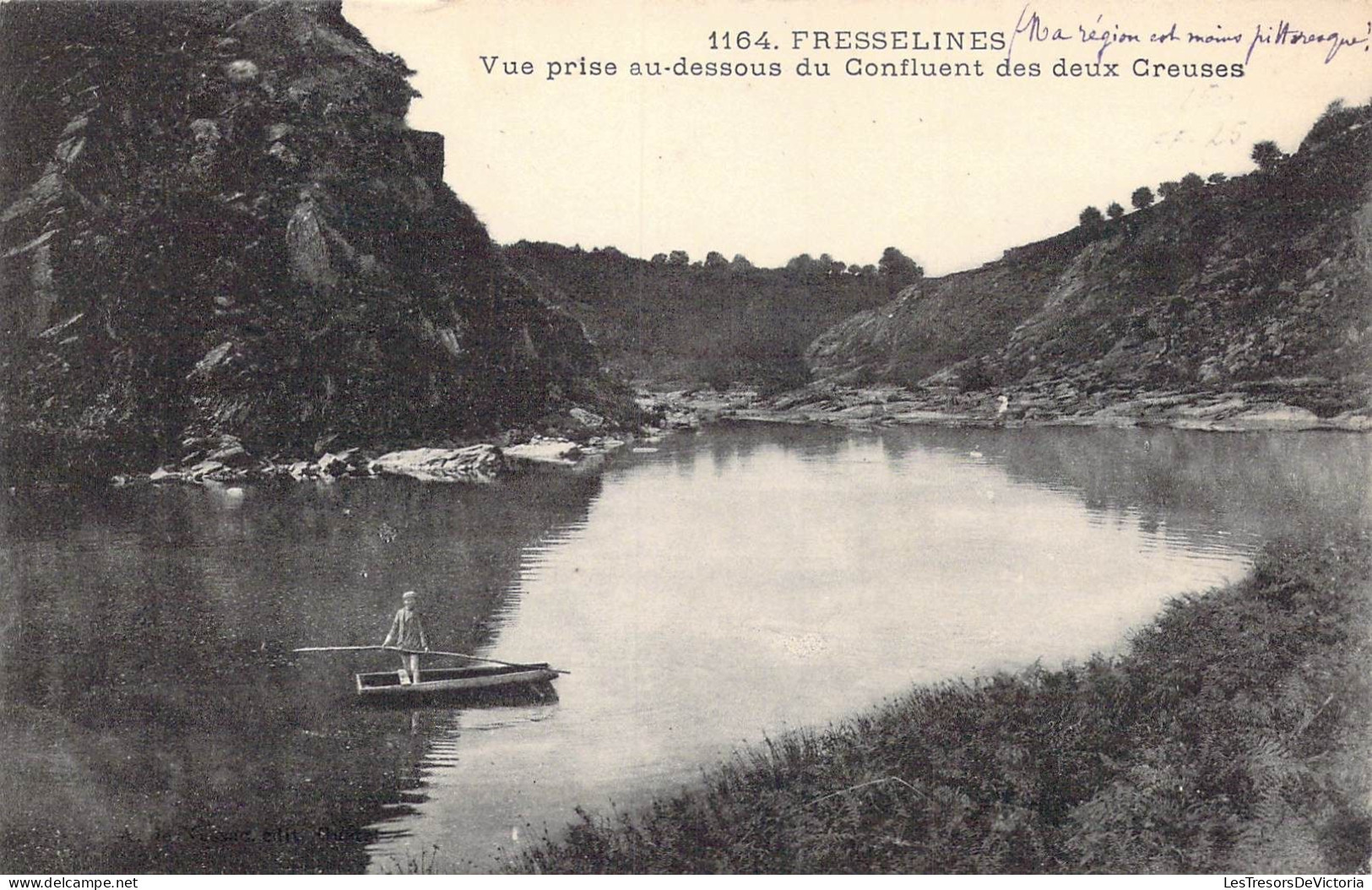 FRANCE - 23 - Fresselines - Vue Prise Au-dessous Du Confluent Des Deux Creuses - Carte Postale Ancienne - Sonstige & Ohne Zuordnung