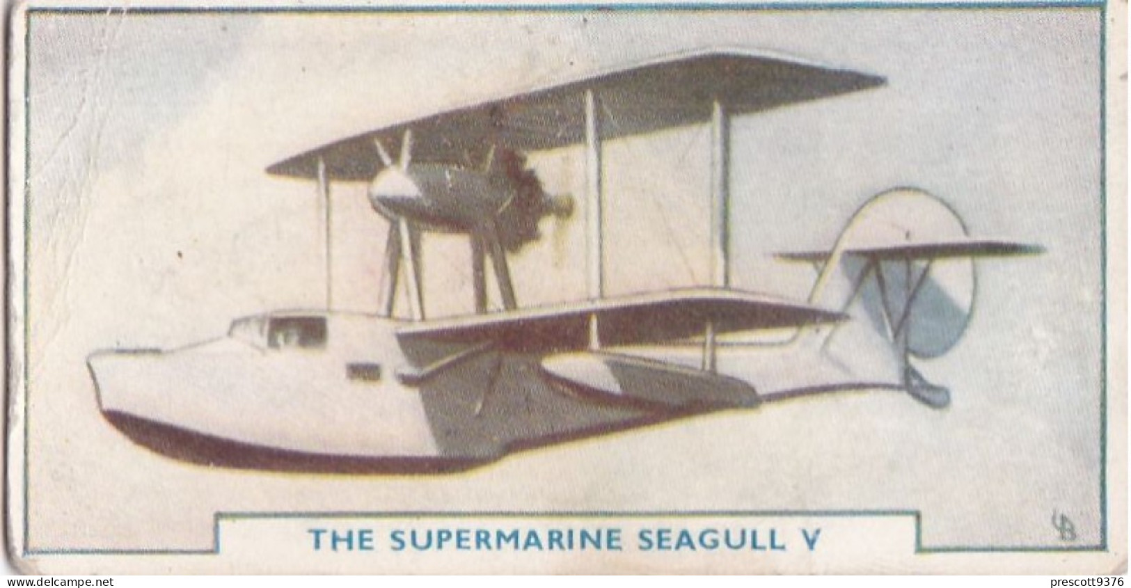 3 Supermarine Seagull - Aircraft Series 1938 - Godfrey Phillips Cigarette Card - Original - Military - Phillips / BDV
