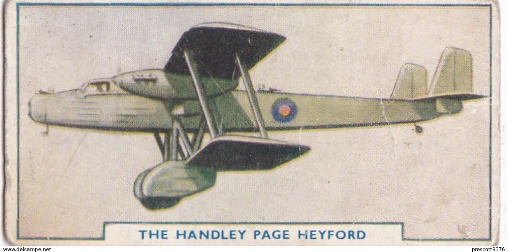 16 Handley Page Heyford, Bomber - Aircraft Series 1938 - Godfrey Phillips Cigarette Card - Original - Military - Phillips / BDV