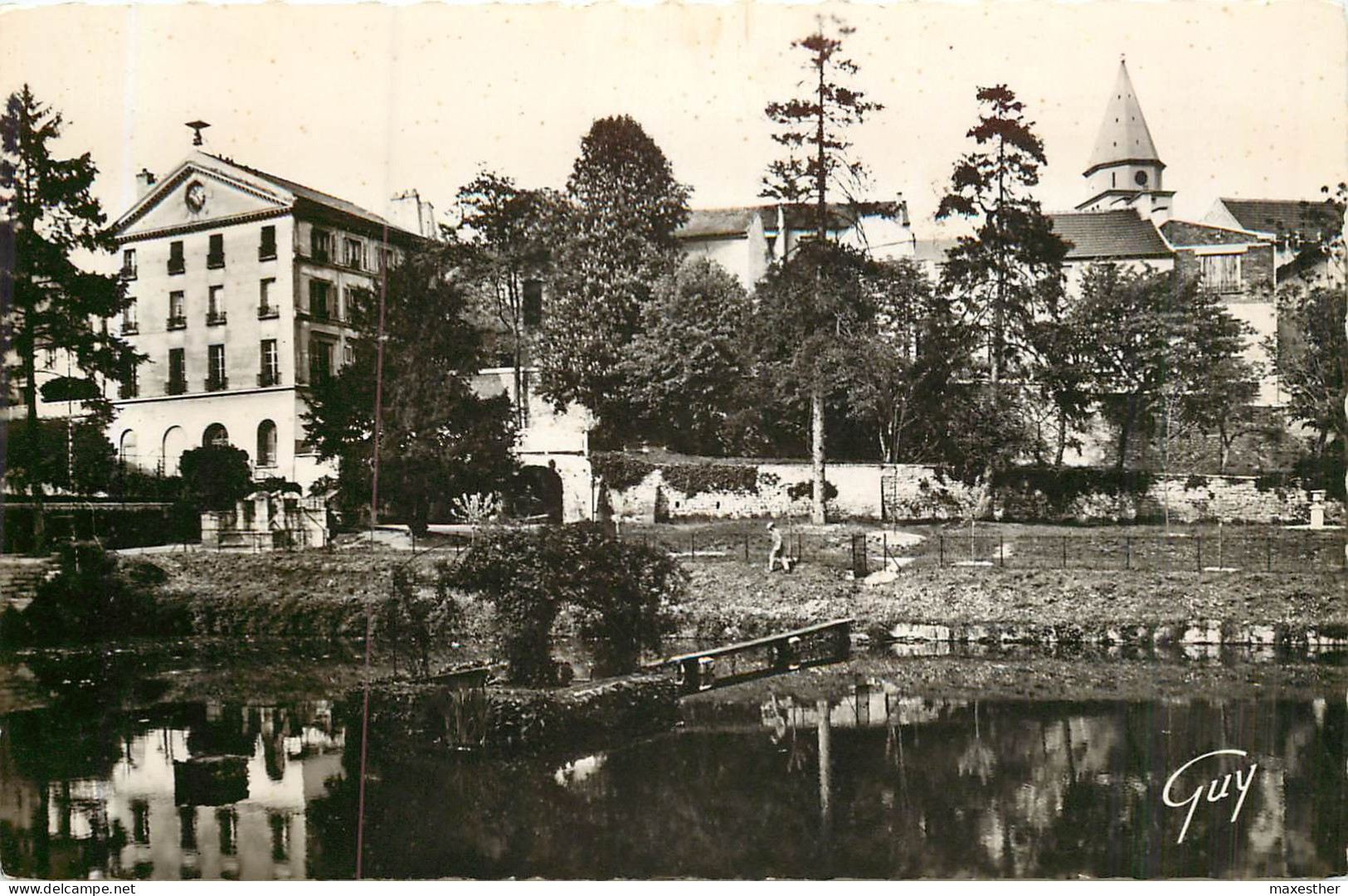 CARRIÈRES SUR SEINE Vue Générale, La Mairie Et L'église - SM - Carrières-sur-Seine