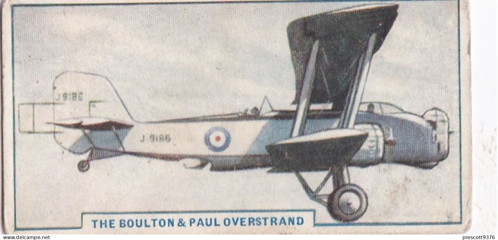 4 Boulton Paul, Overstrand Bomber - Aircraft Series 1938 - Godfrey Phillips Cigarette Card - Original - Military - Phillips / BDV