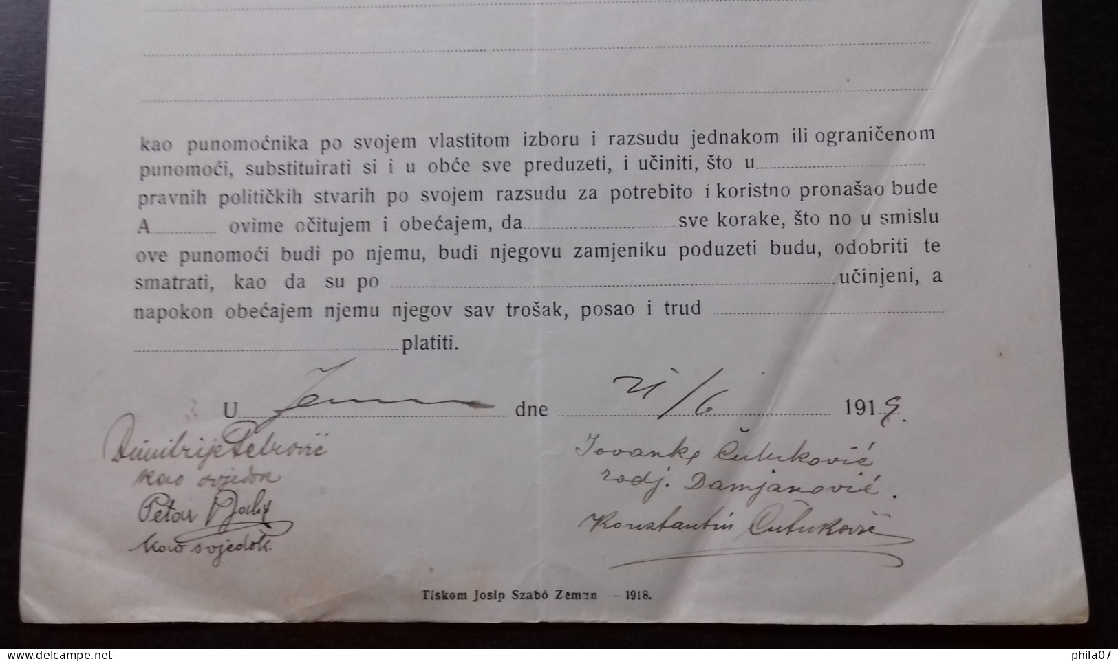 Kingdom Of Yugoslavia - Court Document, Franked With SHS Stamps Of Slovenia And Croatia Instead Of Revenue Stamps. - Briefe U. Dokumente