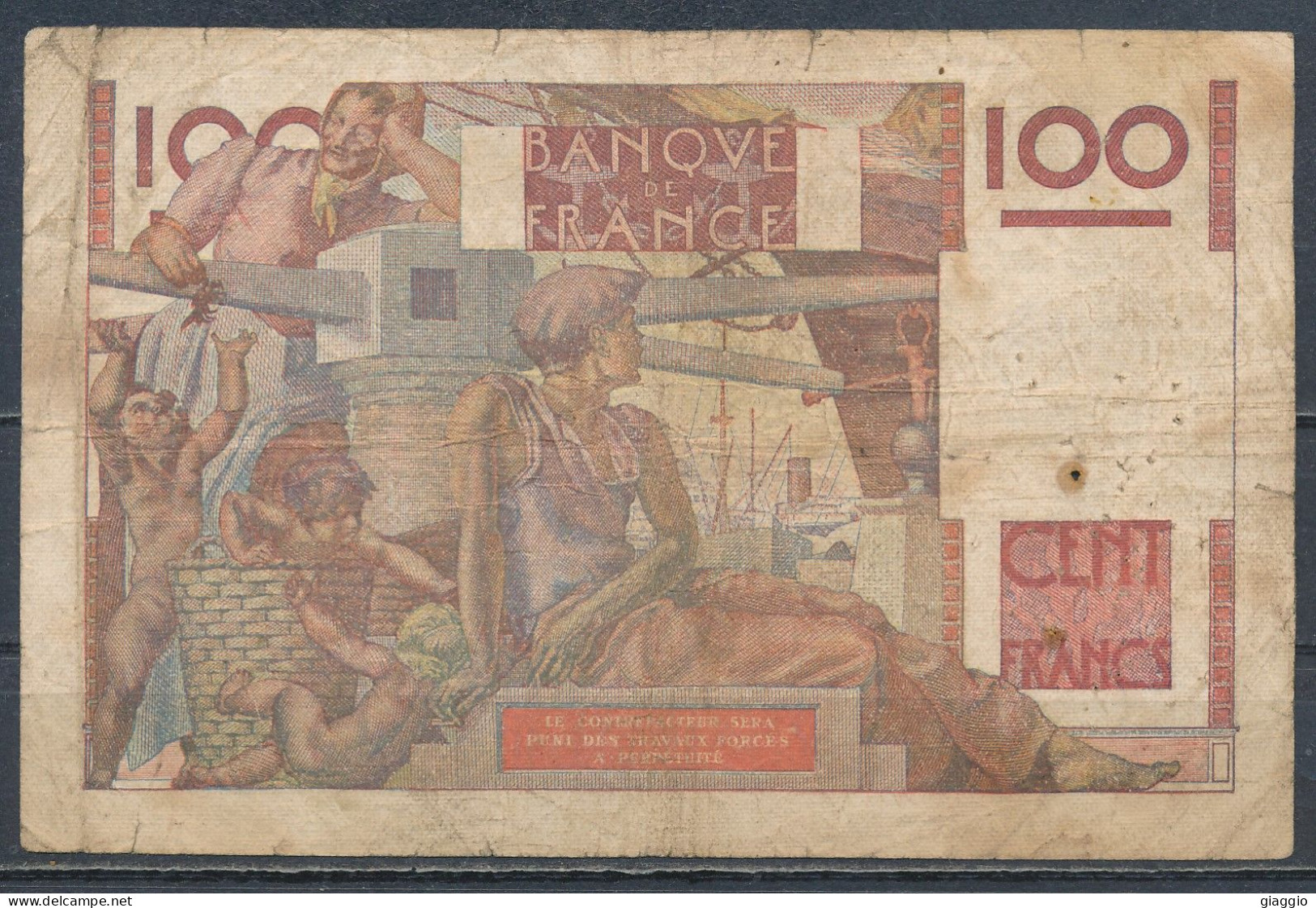 °°° FRANCE 100 FRANCS 29/4/1948 °°° - 100 F 1945-1954 ''Jeune Paysan''