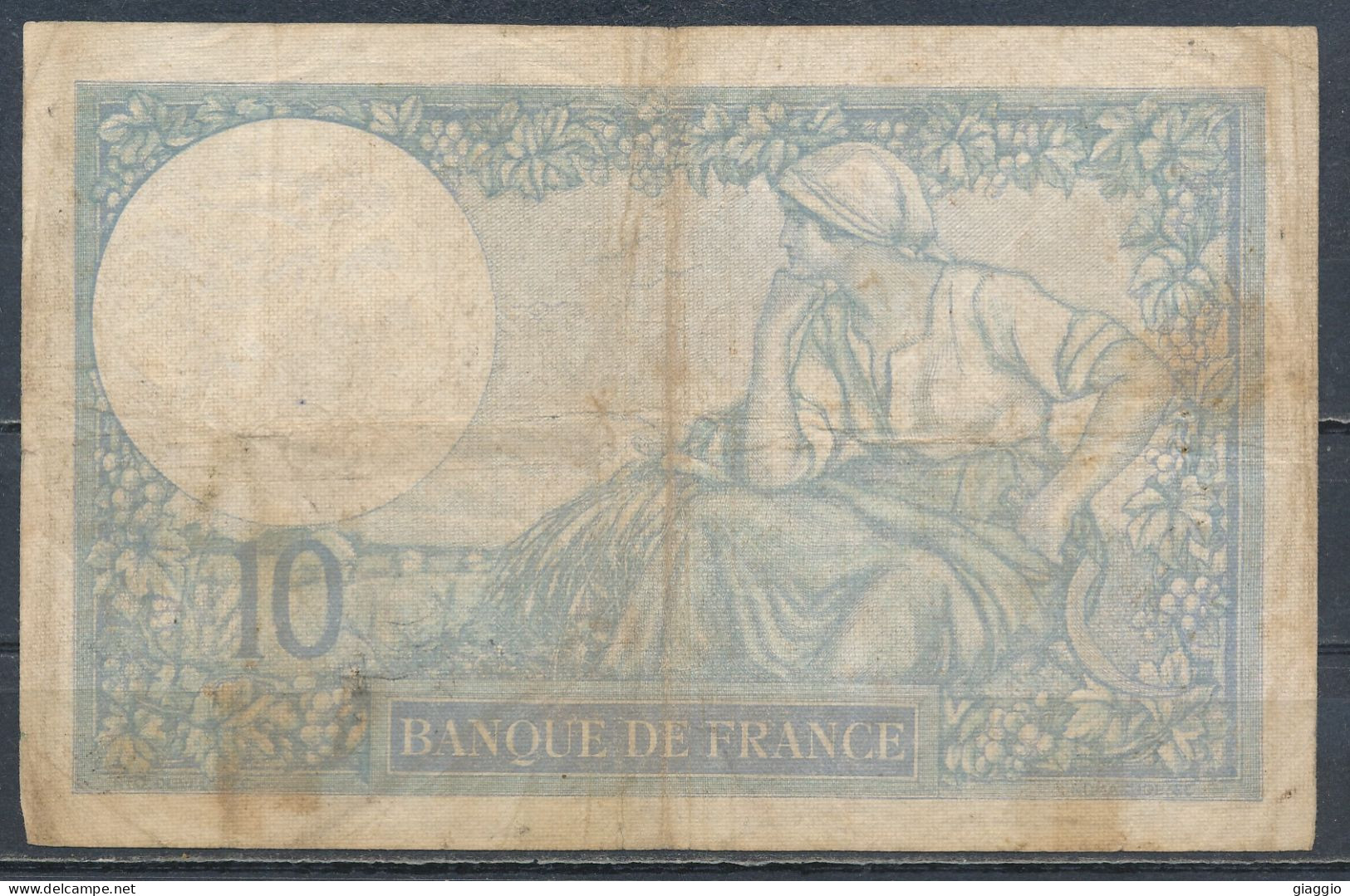 °°° FRANCE 10 FRANCS 19/5/1939 °°° - 10 F 1916-1942 ''Minerve''