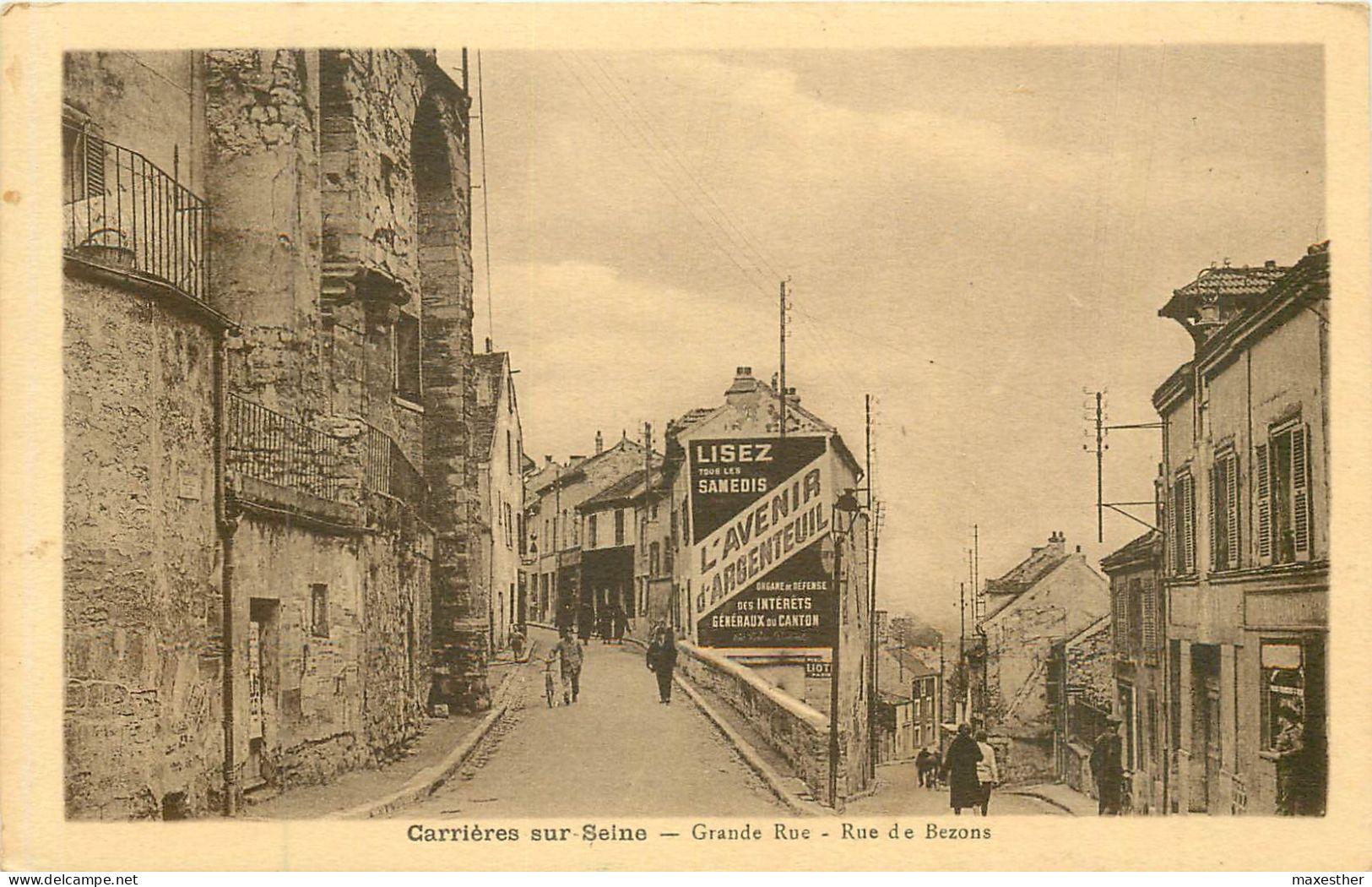 CARRIÈRES SUR SEINE Grande Rue, Rue De Bezons - Carrières-sur-Seine