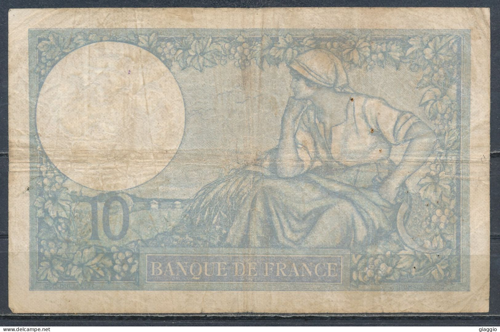 °°° FRANCE 10 FRANCS 12/10/1939 °°° - 10 F 1916-1942 ''Minerve''