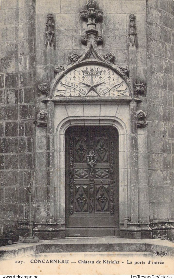 FRANCE - 29 - Concarneau - Château De Kériolet - La Porte D'entrée - Carte Postale Ancienne - Concarneau