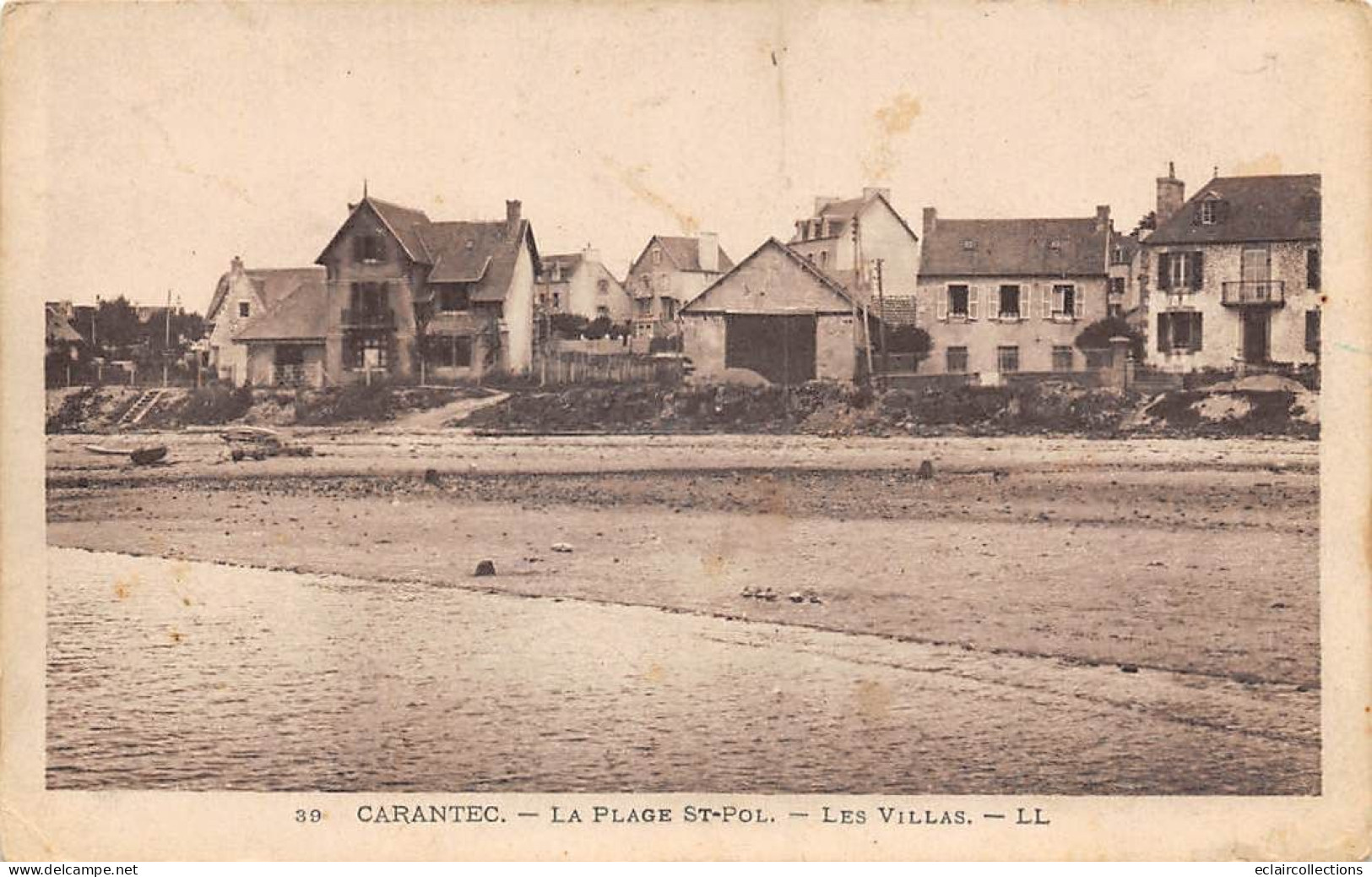 Carantec         29         La Plage St Pol Et Les Villas .  N° 39    (voir Scan) - Carantec