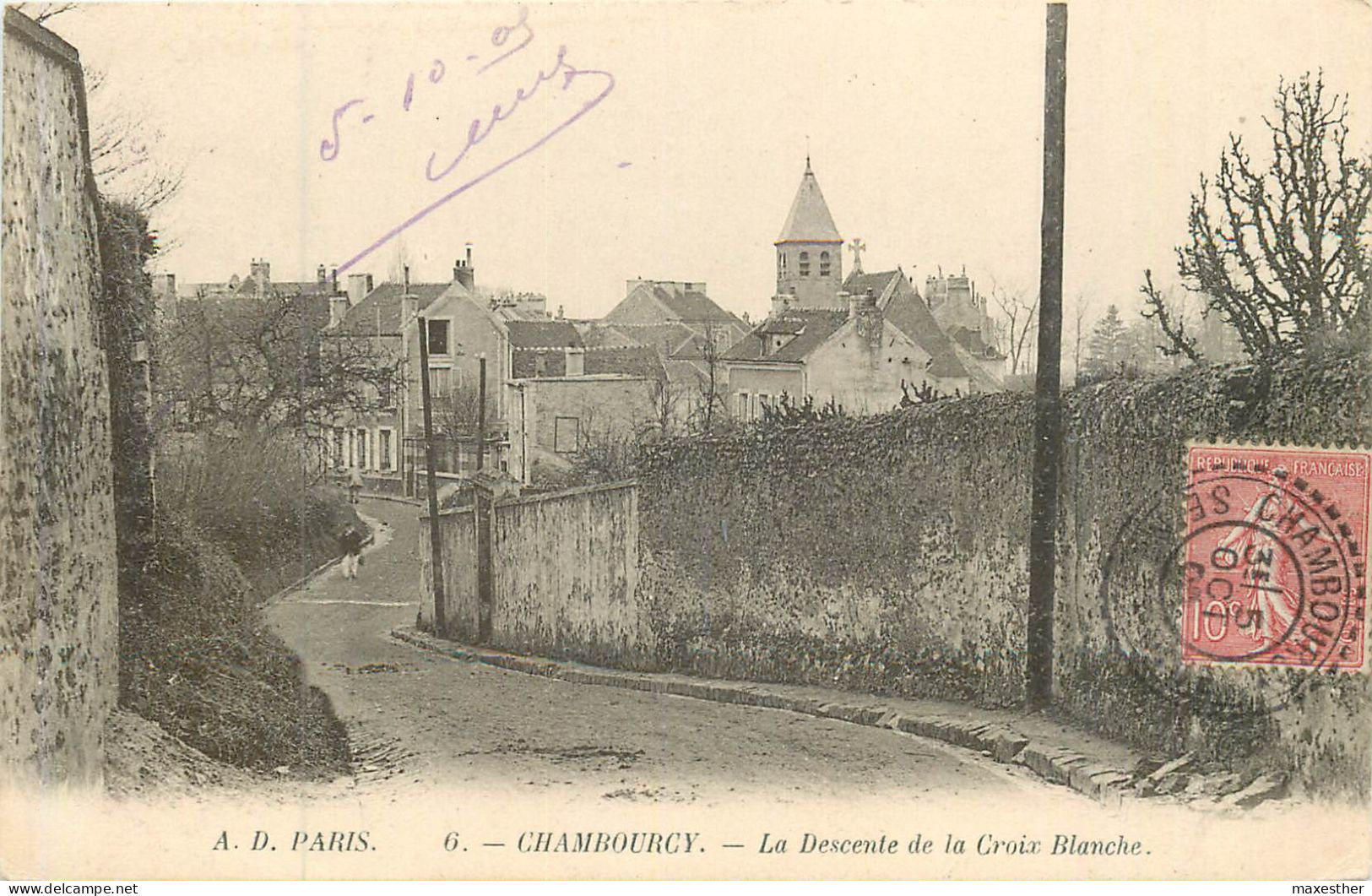 CHAMBOURCY La Descente De La Croix Blanche - Chambourcy