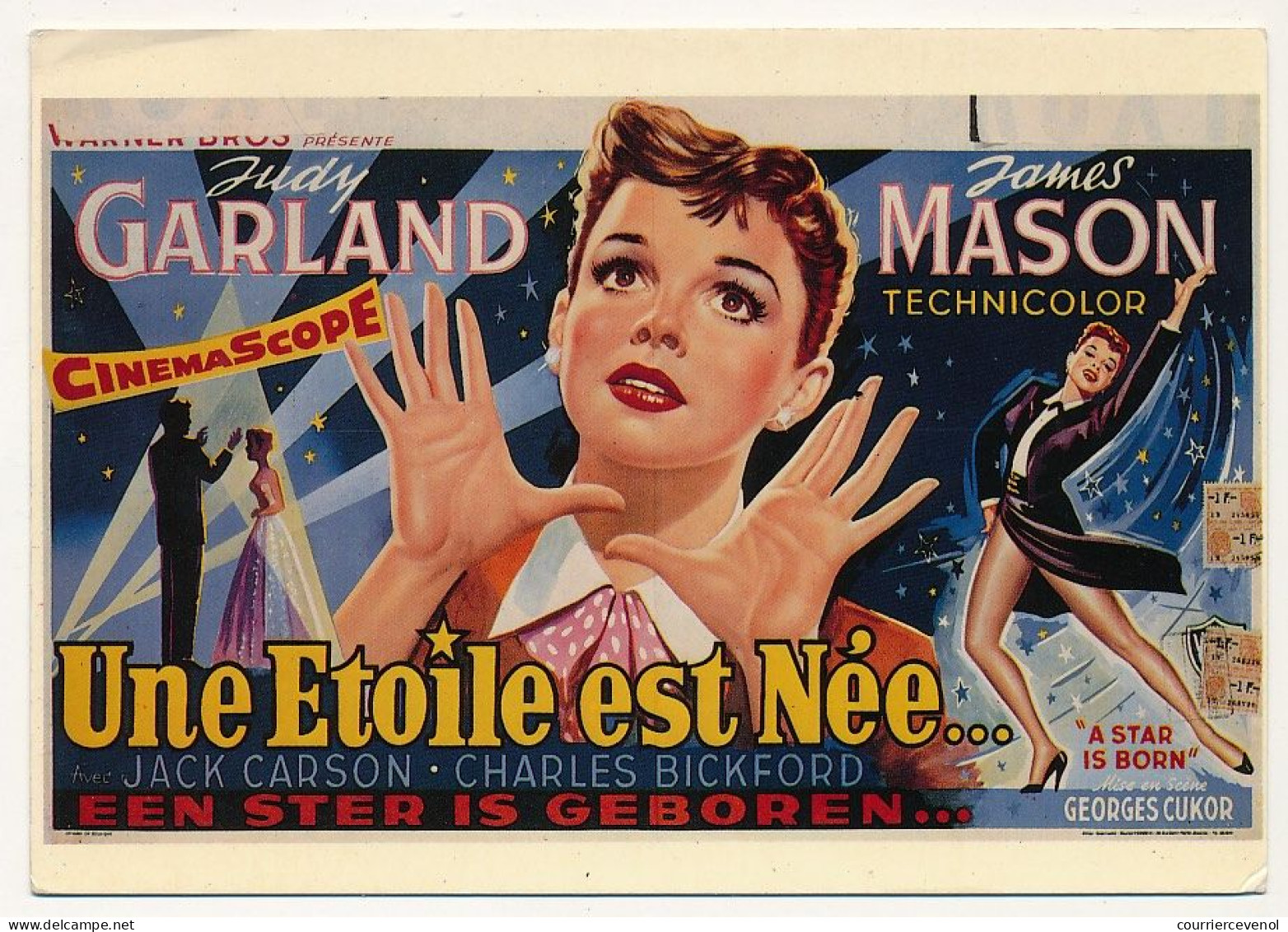 CPM - Reproduction D'affiche De Film - Une Etoile Est Née ( Judy Garland - James Mason ) - Posters On Cards