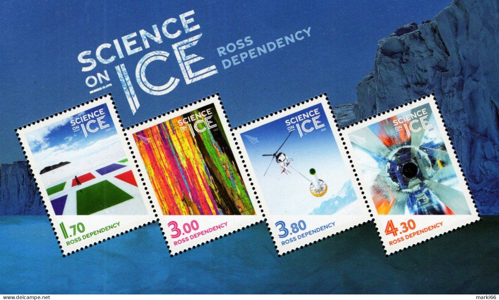 Ross Dependency - 2022 - Science On Ice - Mint Stamp Sheetlet - Ongebruikt