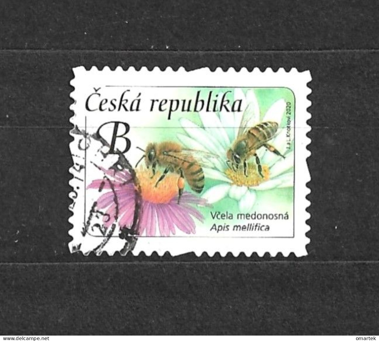 Czech Republic 2020 ⊙ Mi 1067 Sc 3824 Yt 943 Honey Bee. Tschechische Republik. C13 - Gebruikt